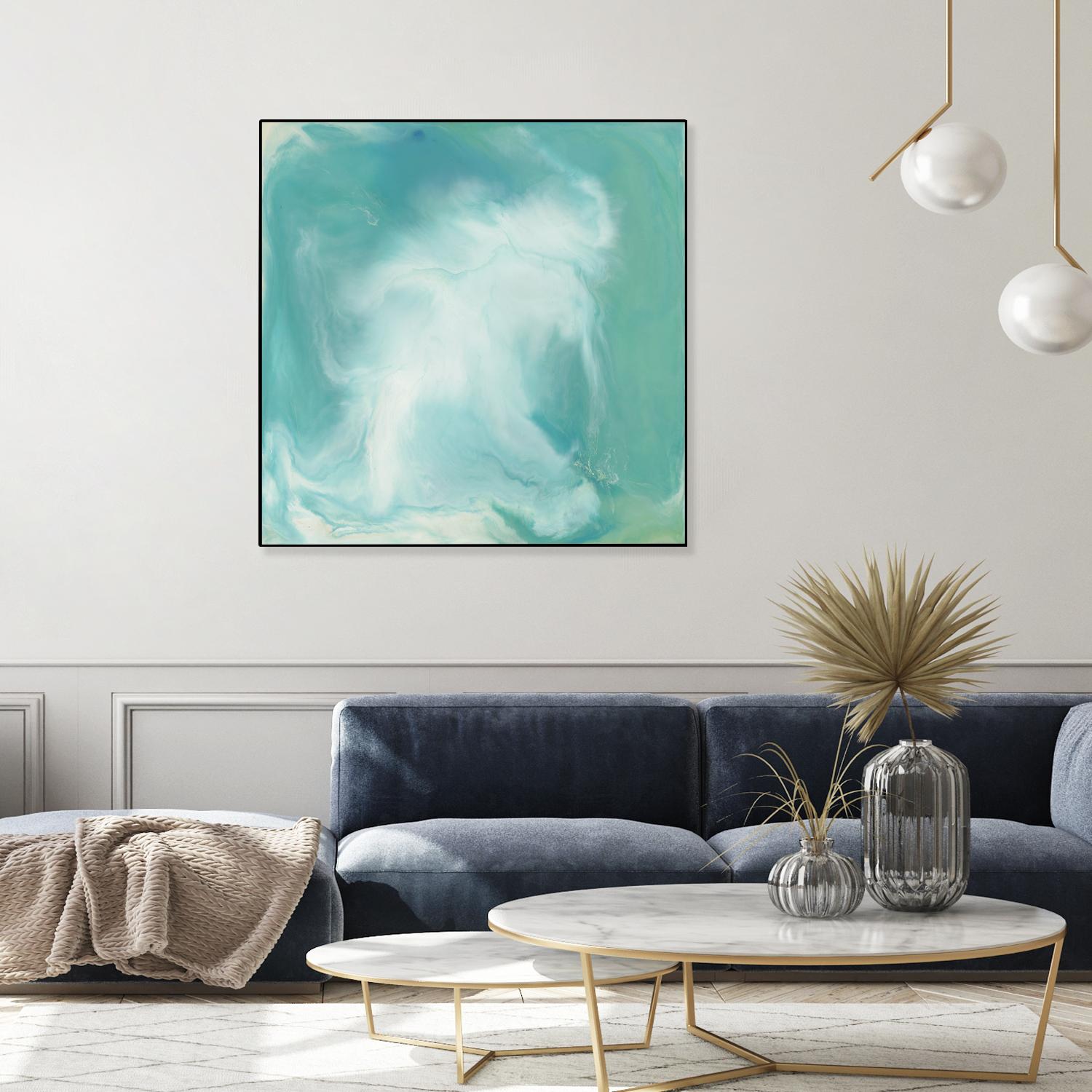 Untitled Seagreen by Corrie LaVelle on GIANT ART - white abstract