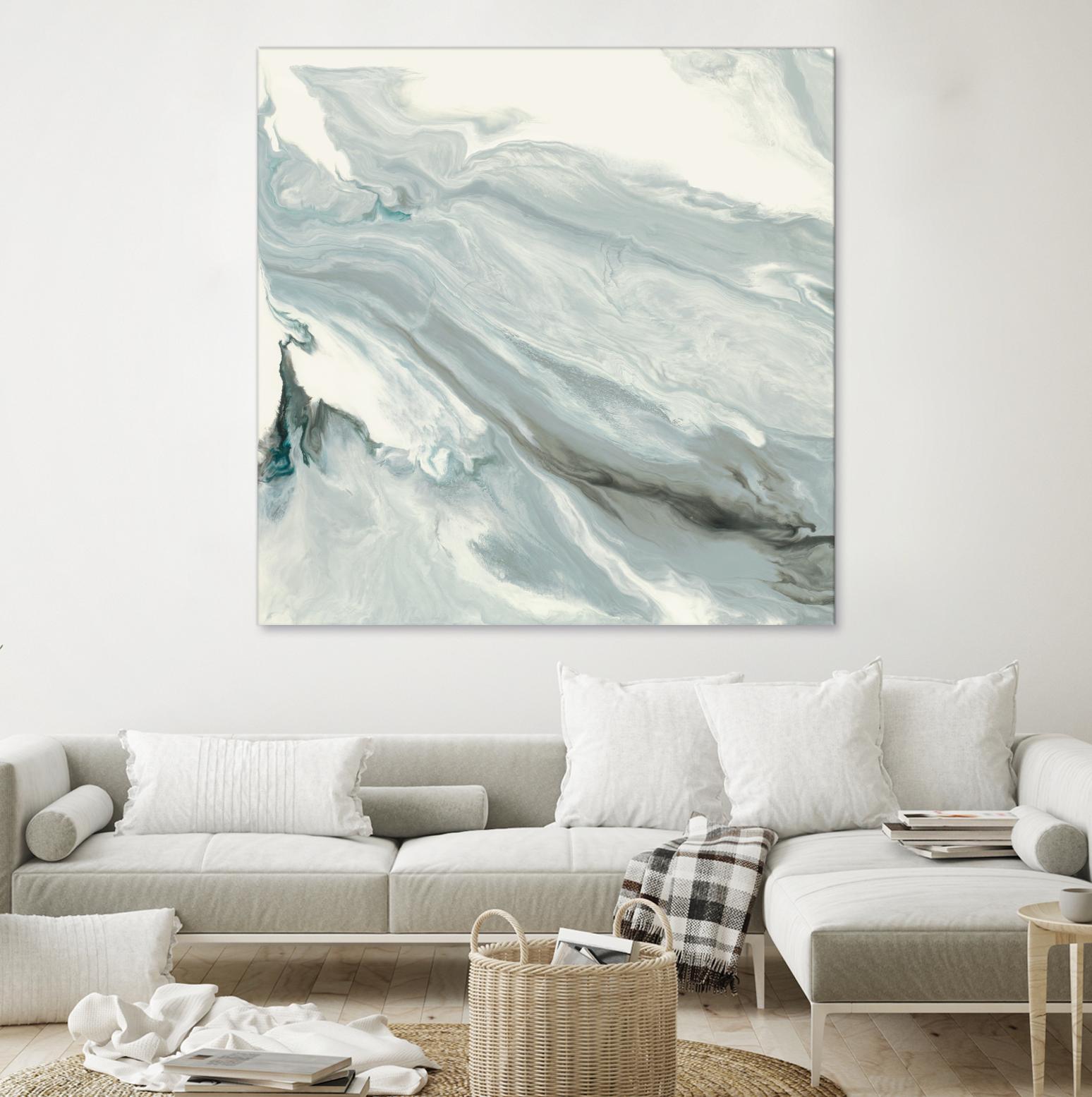 Manifest by Corrie LaVelle on GIANT ART - grays, blacks fluid abstracts