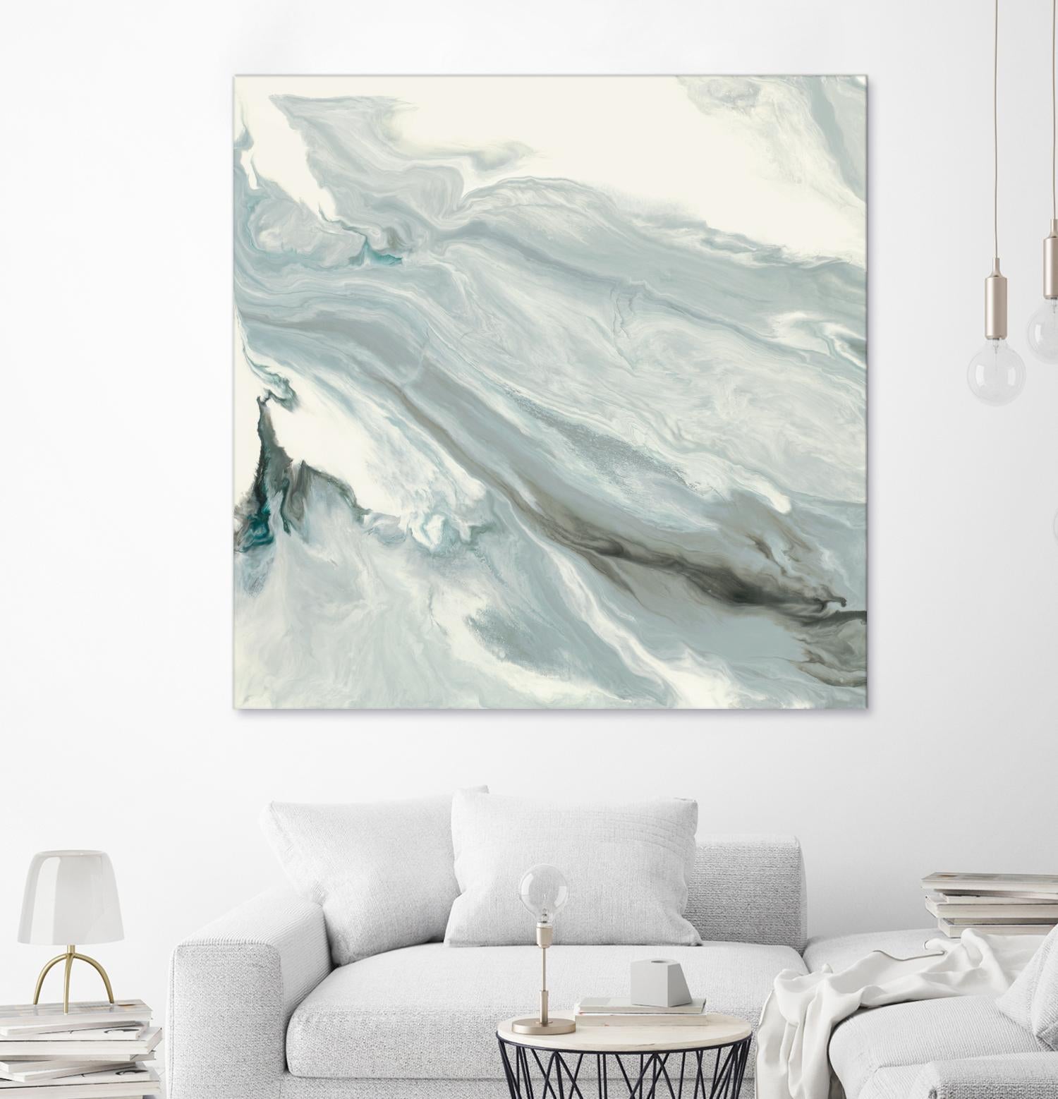 Manifest by Corrie LaVelle on GIANT ART - grays, blacks fluid abstracts