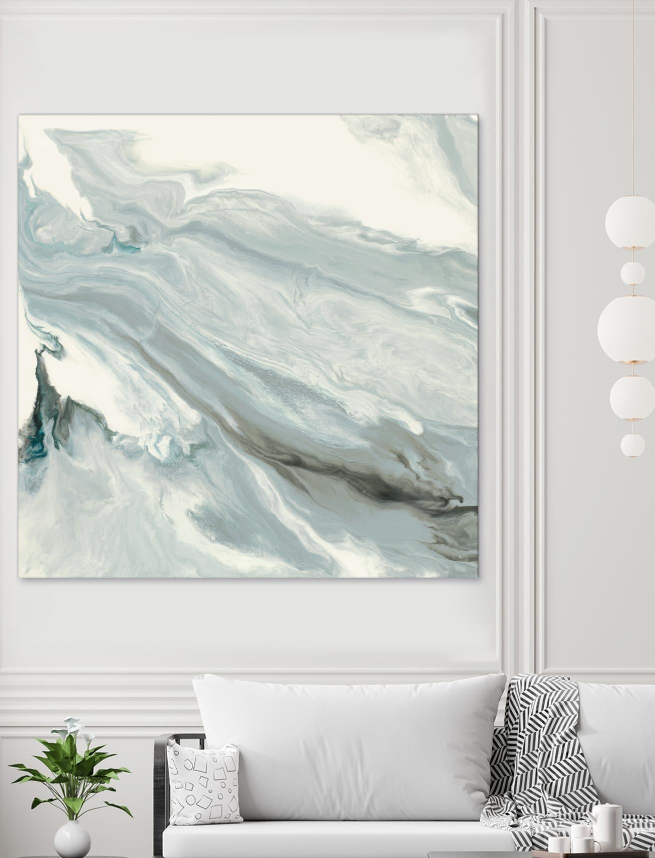 Manifest by Corrie LaVelle on GIANT ART - grays, blacks fluid abstracts