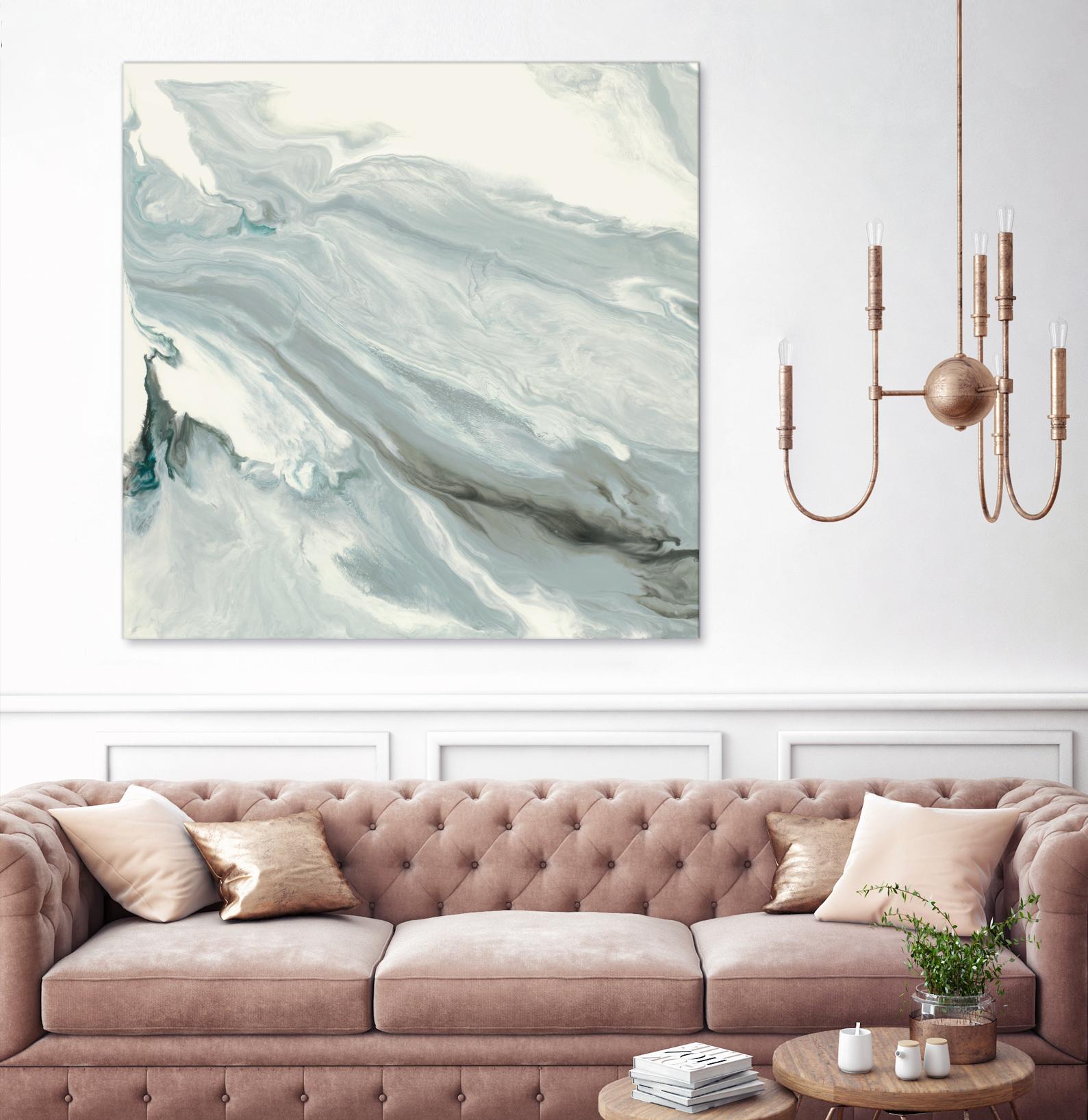 Manifest by Corrie LaVelle on GIANT ART - grays, blacks fluid abstracts