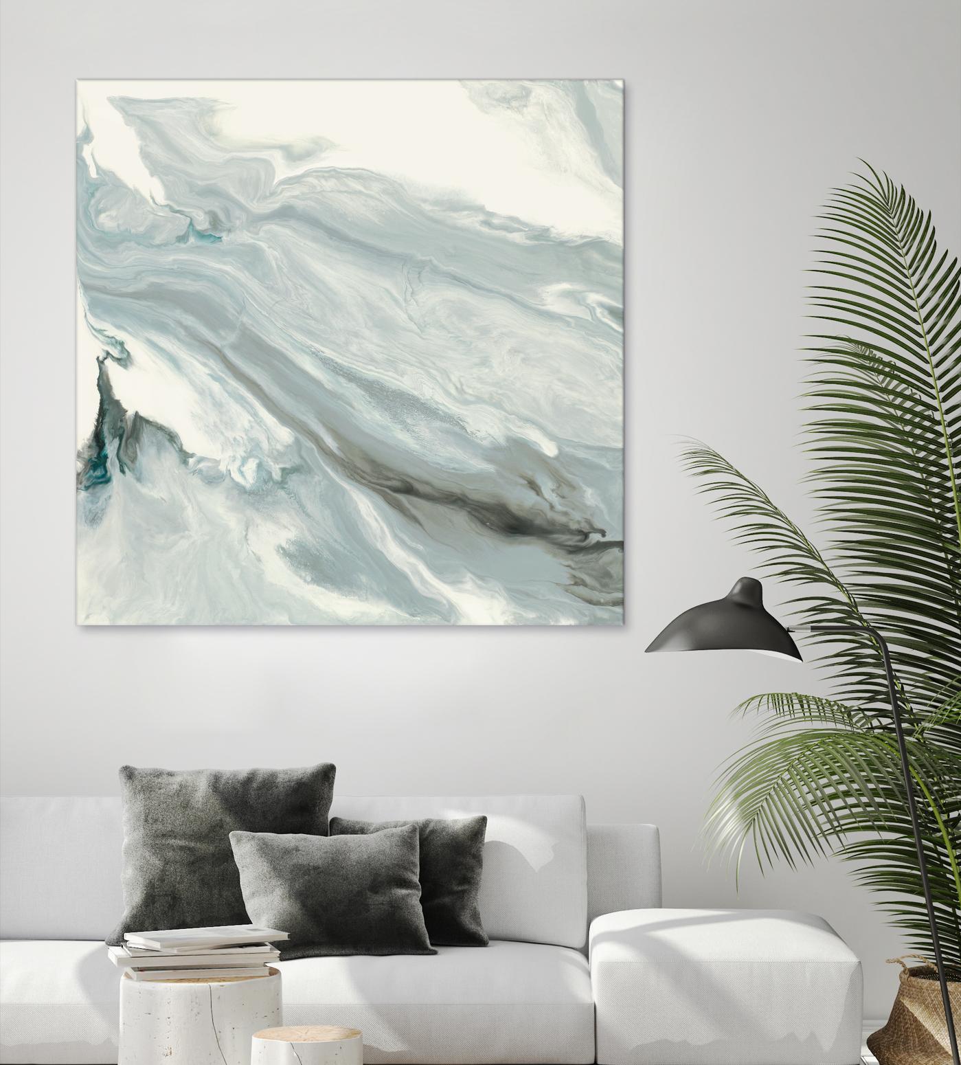 Manifest by Corrie LaVelle on GIANT ART - grays, blacks fluid abstracts