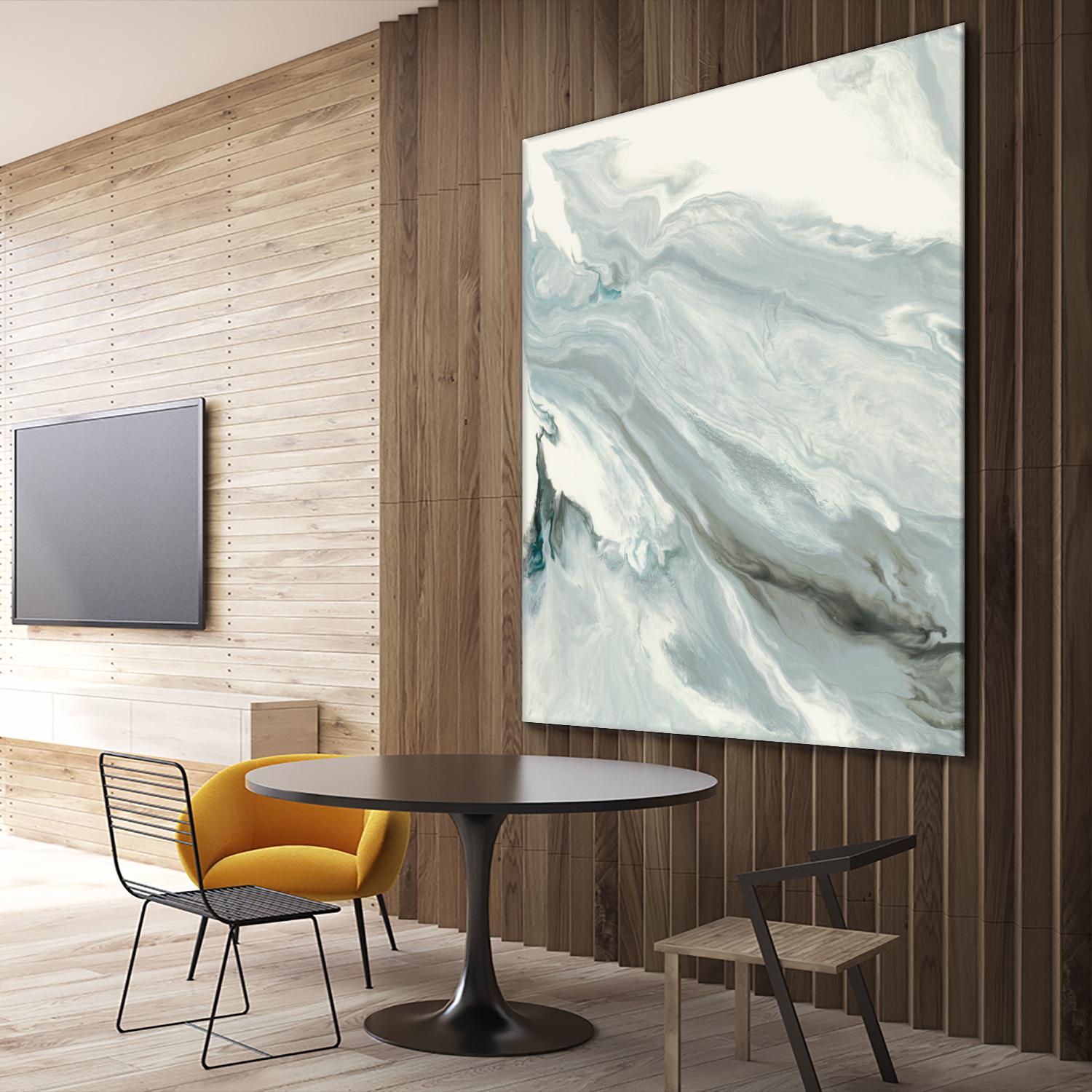 Manifest by Corrie LaVelle on GIANT ART - grays, blacks fluid abstracts