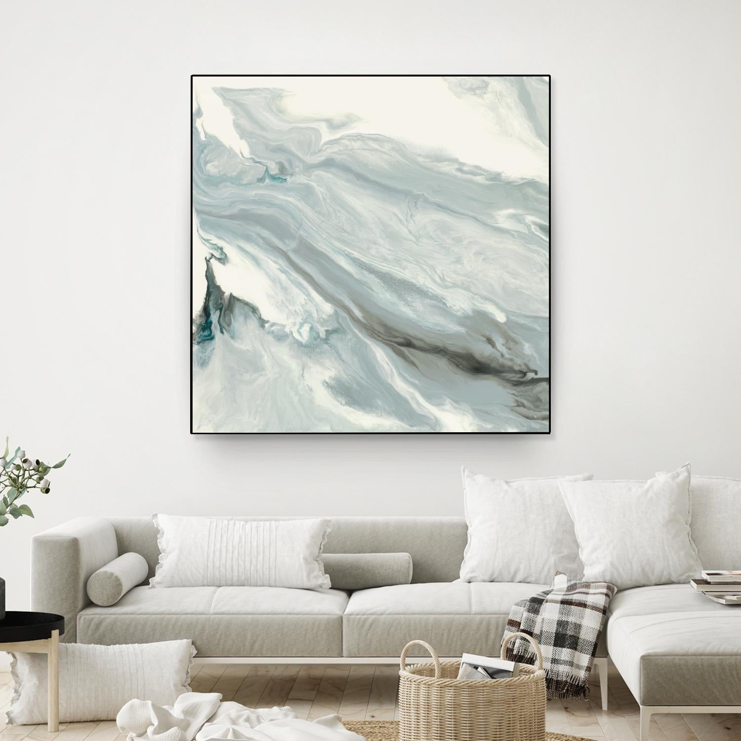 Manifest by Corrie LaVelle on GIANT ART - grays, blacks fluid abstracts