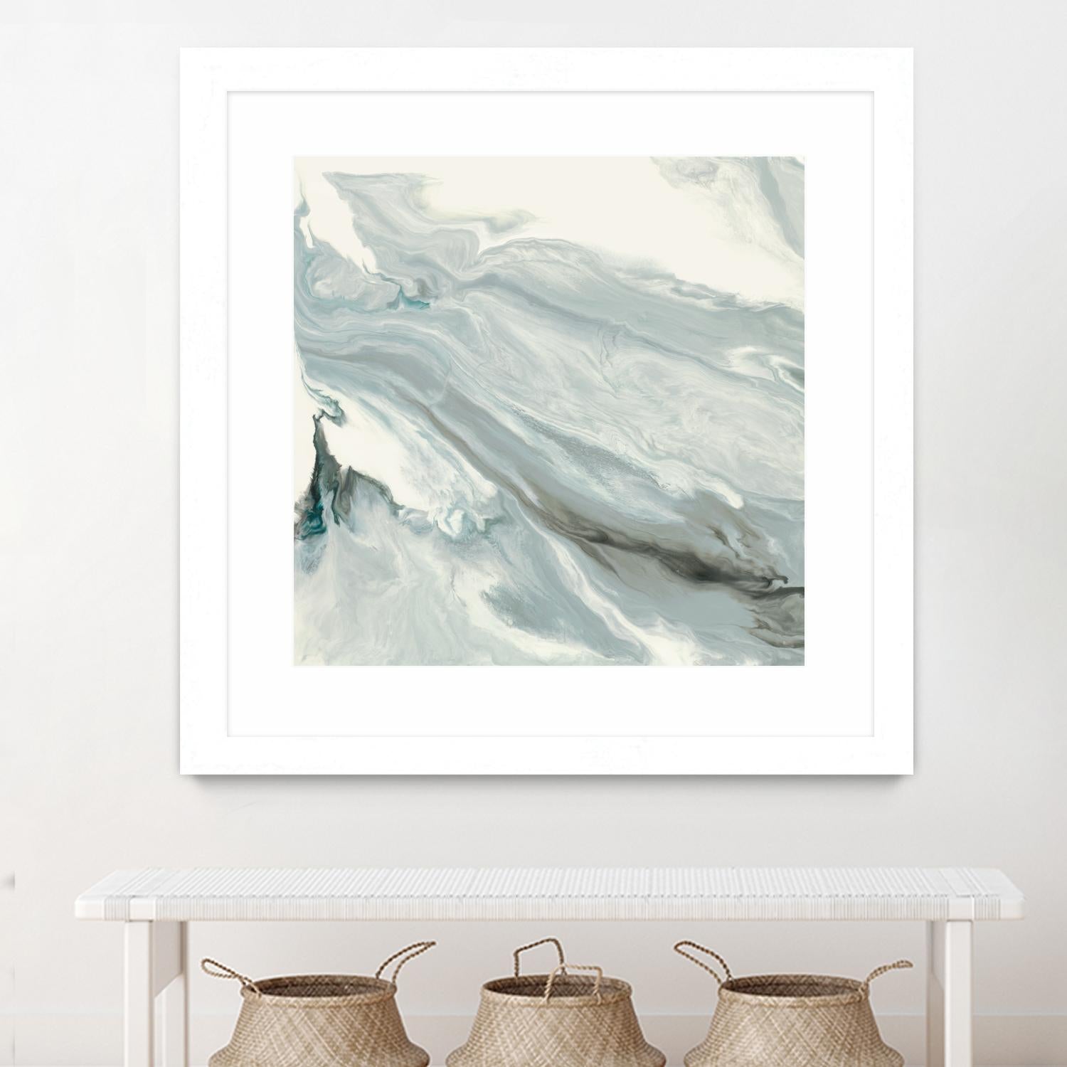 Manifest by Corrie LaVelle on GIANT ART - grays, blacks fluid abstracts