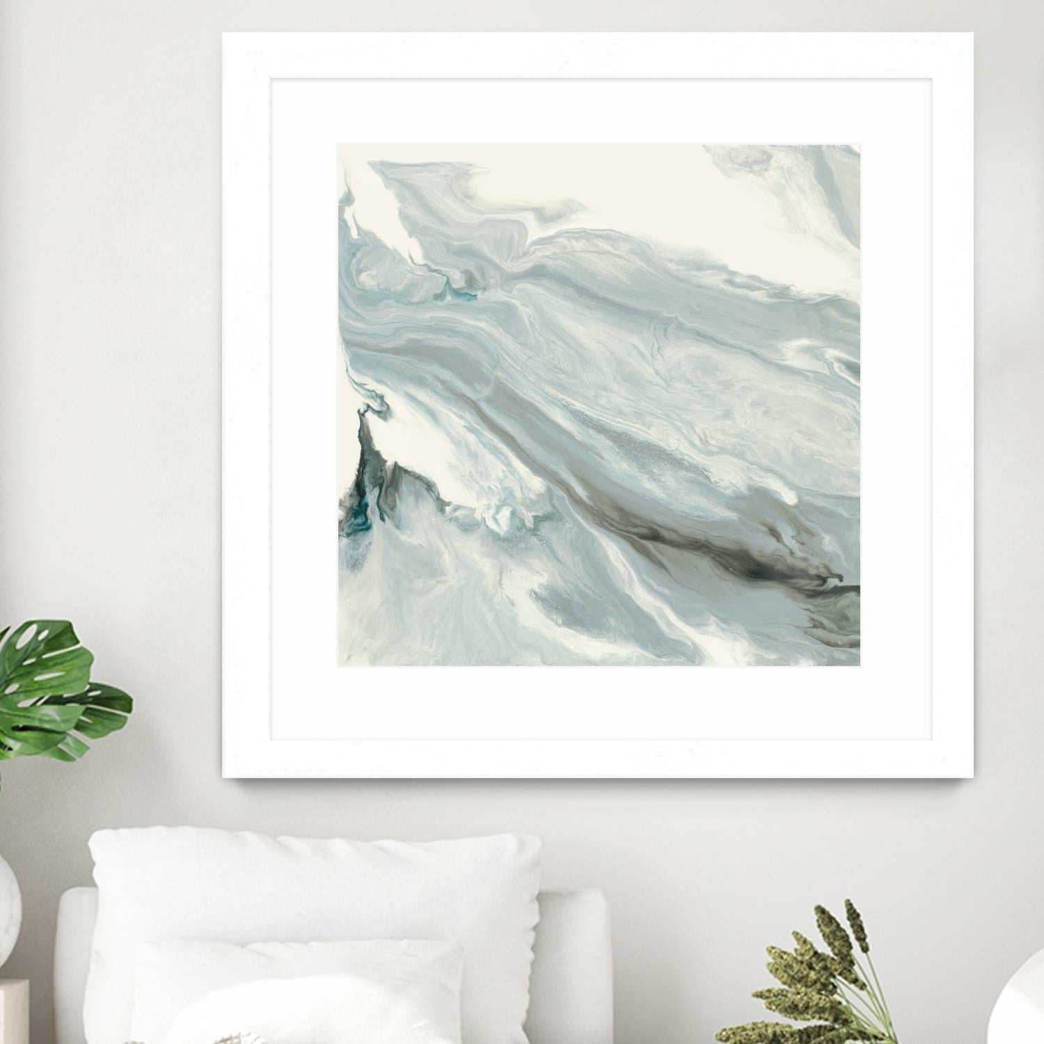 Manifest by Corrie LaVelle on GIANT ART - grays, blacks fluid abstracts