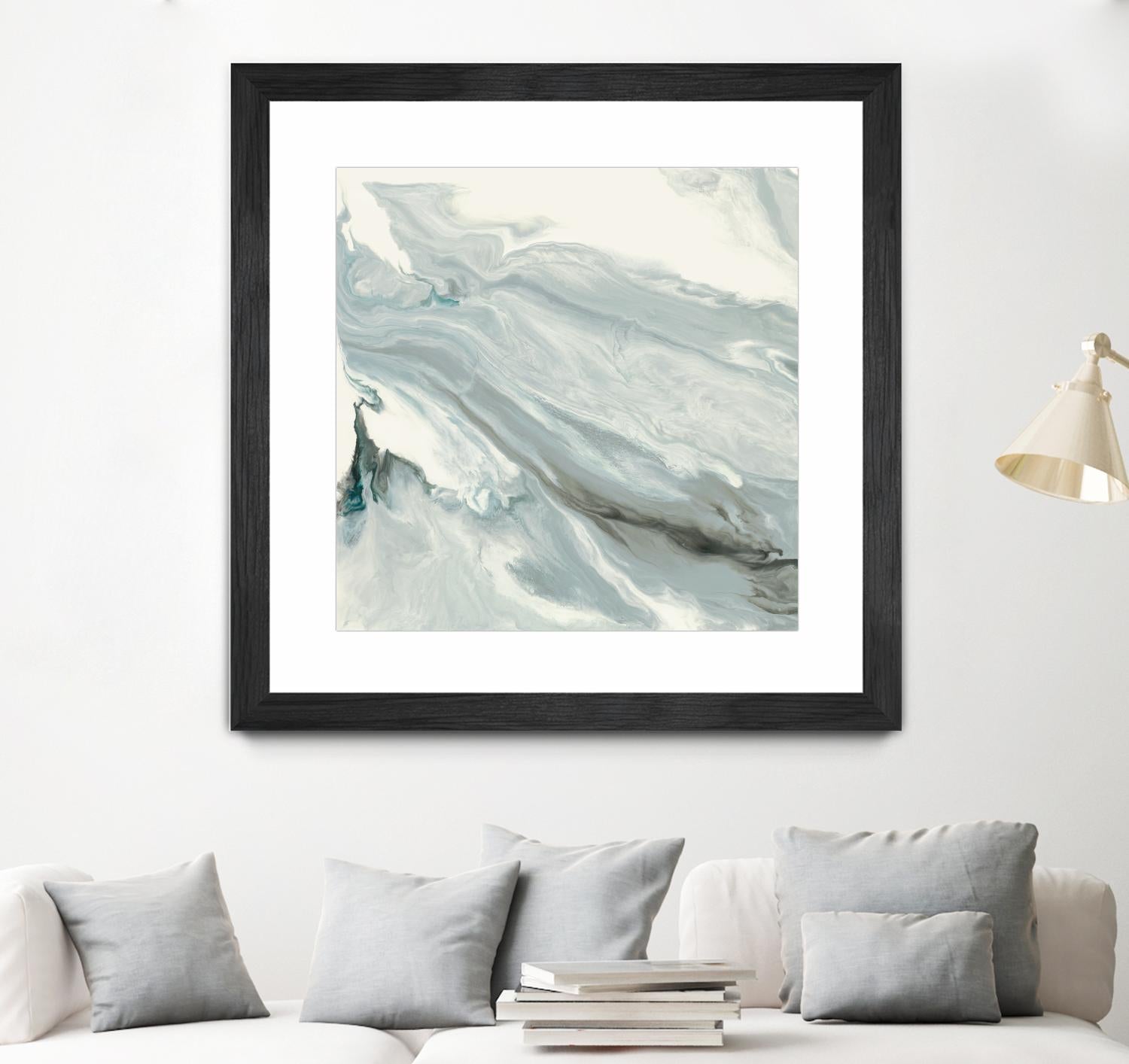 Manifest by Corrie LaVelle on GIANT ART - grays, blacks fluid abstracts
