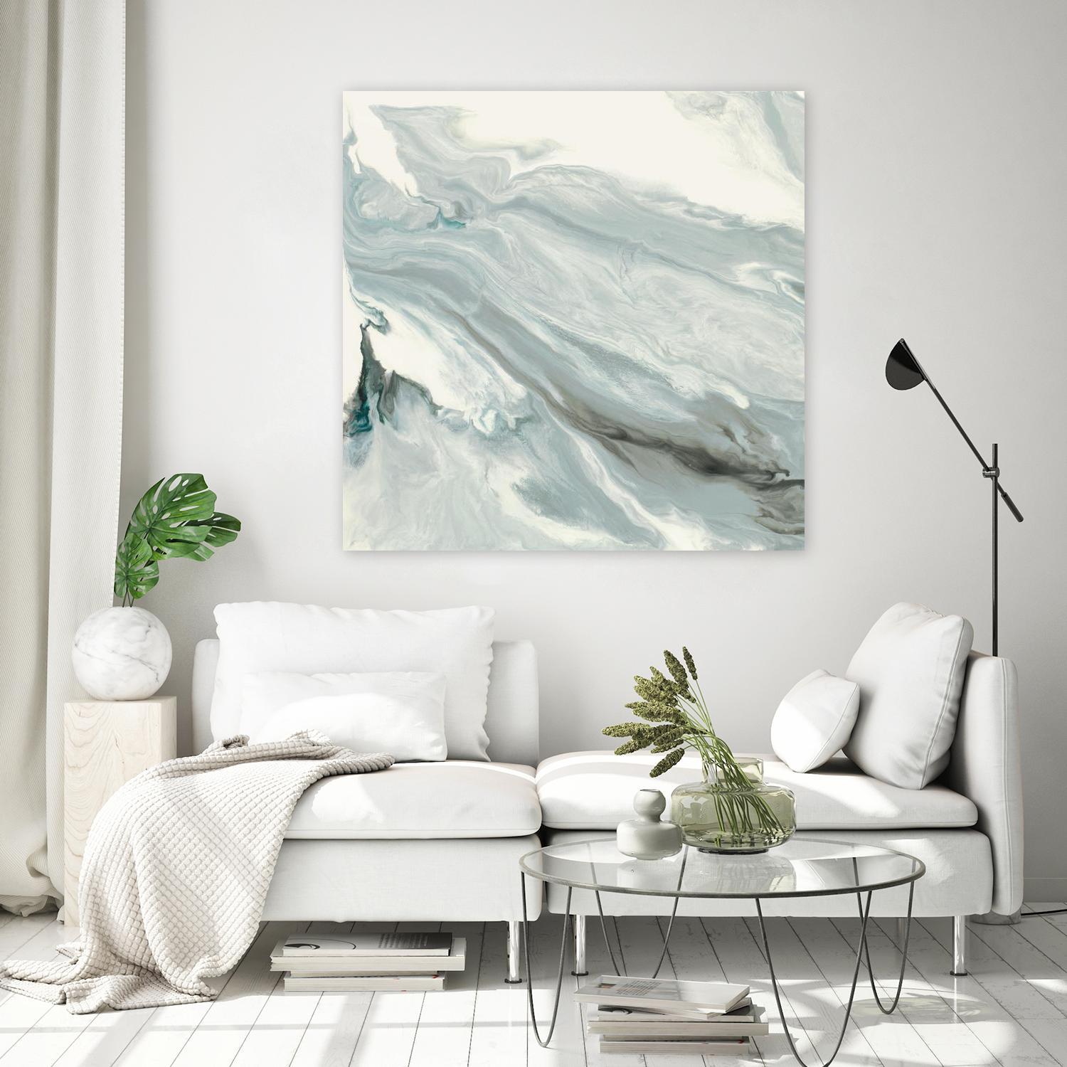 Manifest by Corrie LaVelle on GIANT ART - grays, blacks fluid abstracts