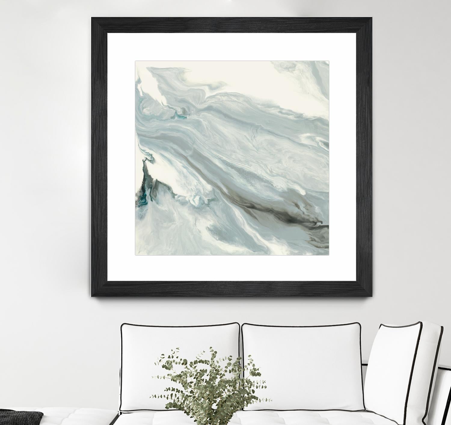 Manifest by Corrie LaVelle on GIANT ART - grays, blacks fluid abstracts