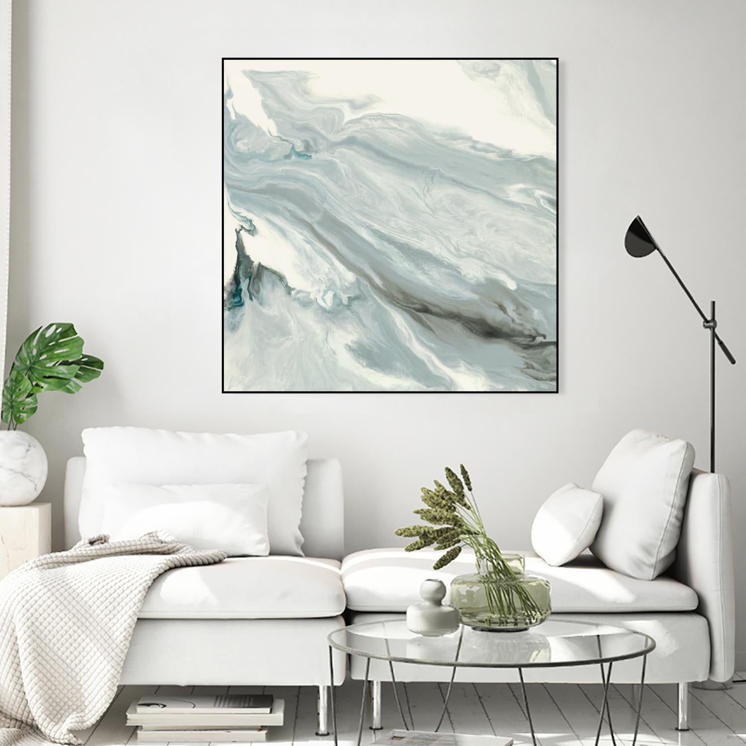 Manifest by Corrie LaVelle on GIANT ART - grays, blacks fluid abstracts