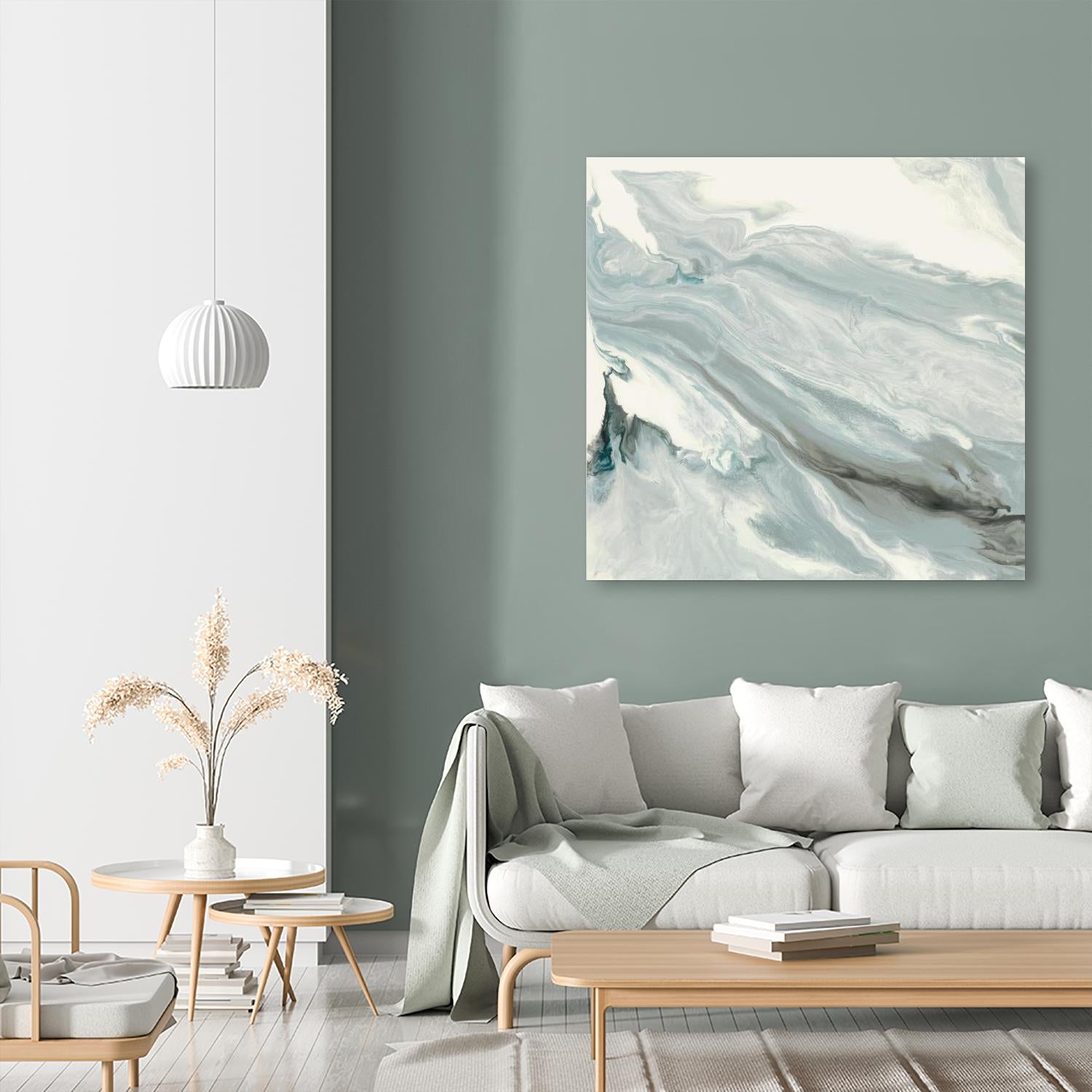 Manifest by Corrie LaVelle on GIANT ART - grays, blacks fluid abstracts