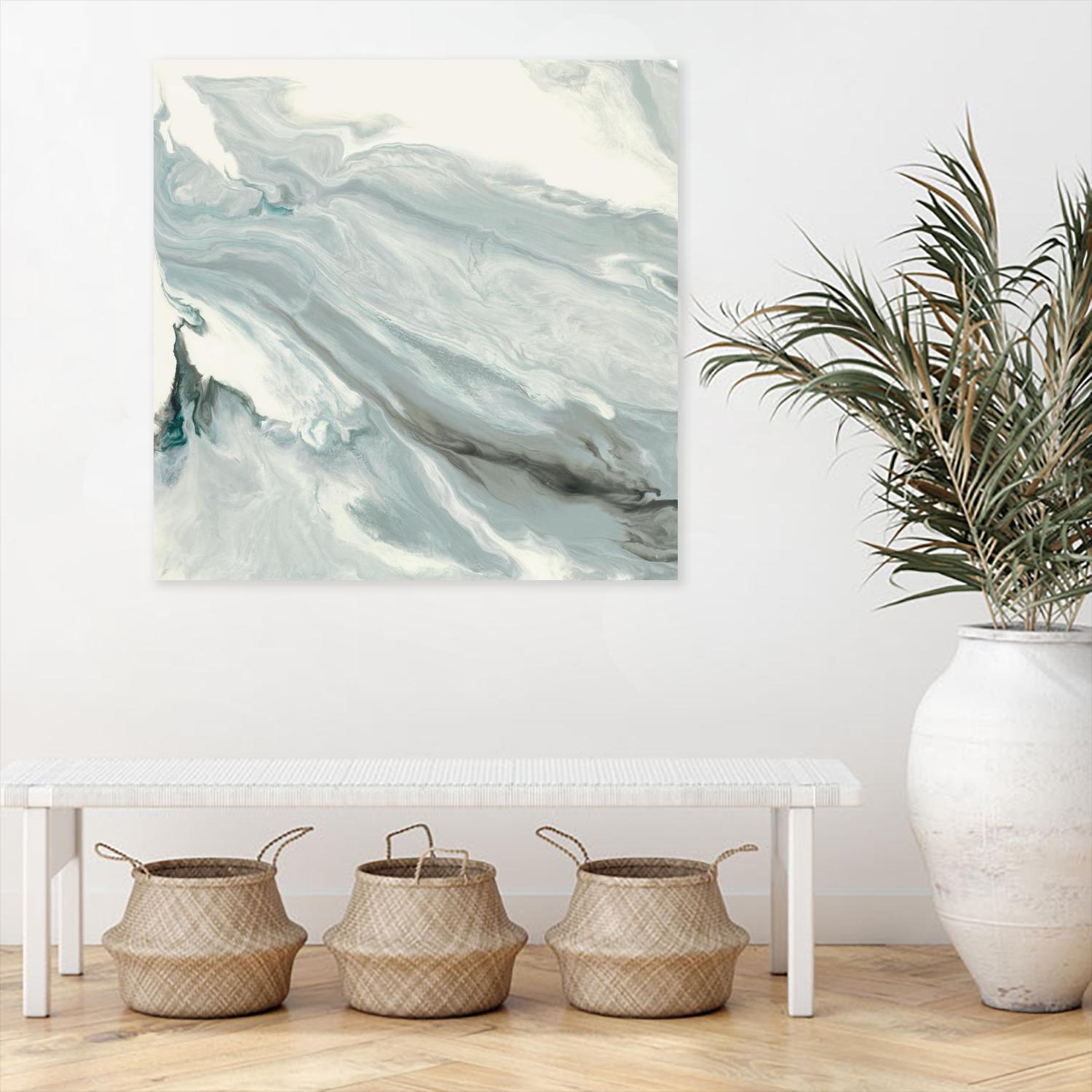 Manifest by Corrie LaVelle on GIANT ART - grays, blacks fluid abstracts