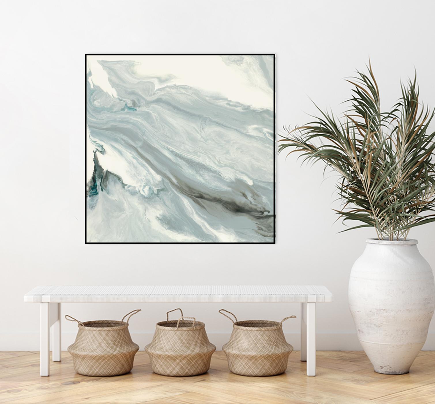 Manifest by Corrie LaVelle on GIANT ART - grays, blacks fluid abstracts