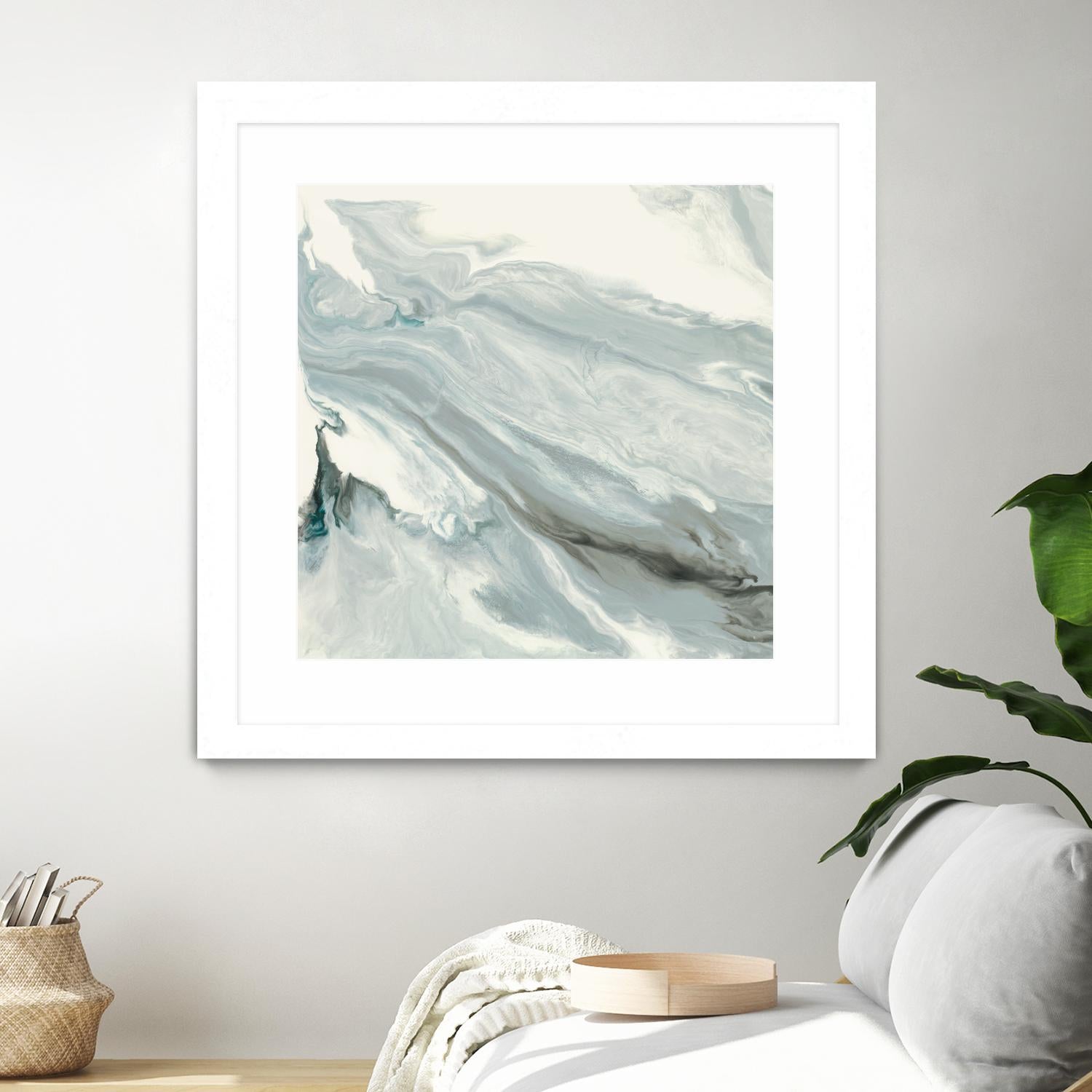 Manifest by Corrie LaVelle on GIANT ART - grays, blacks fluid abstracts