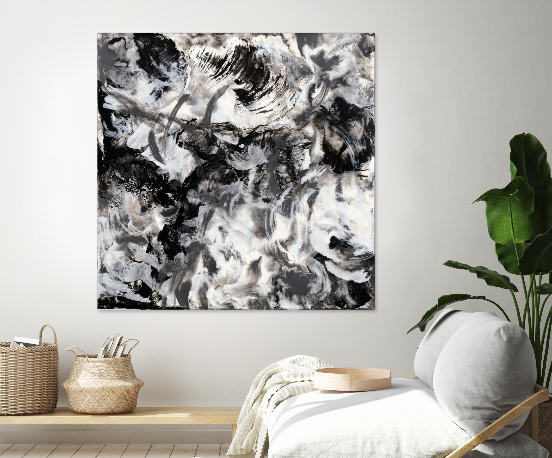 Escalation by Corrie LaVelle on GIANT ART - white abstract