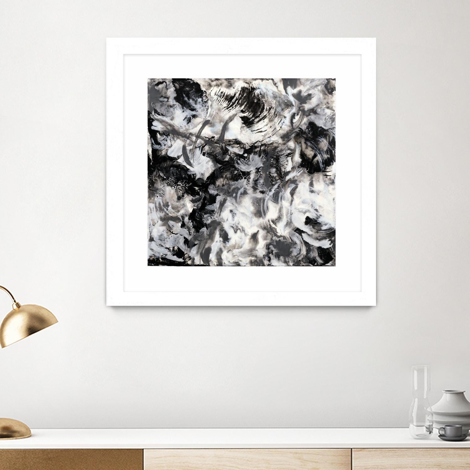 Escalation by Corrie LaVelle on GIANT ART - white abstract