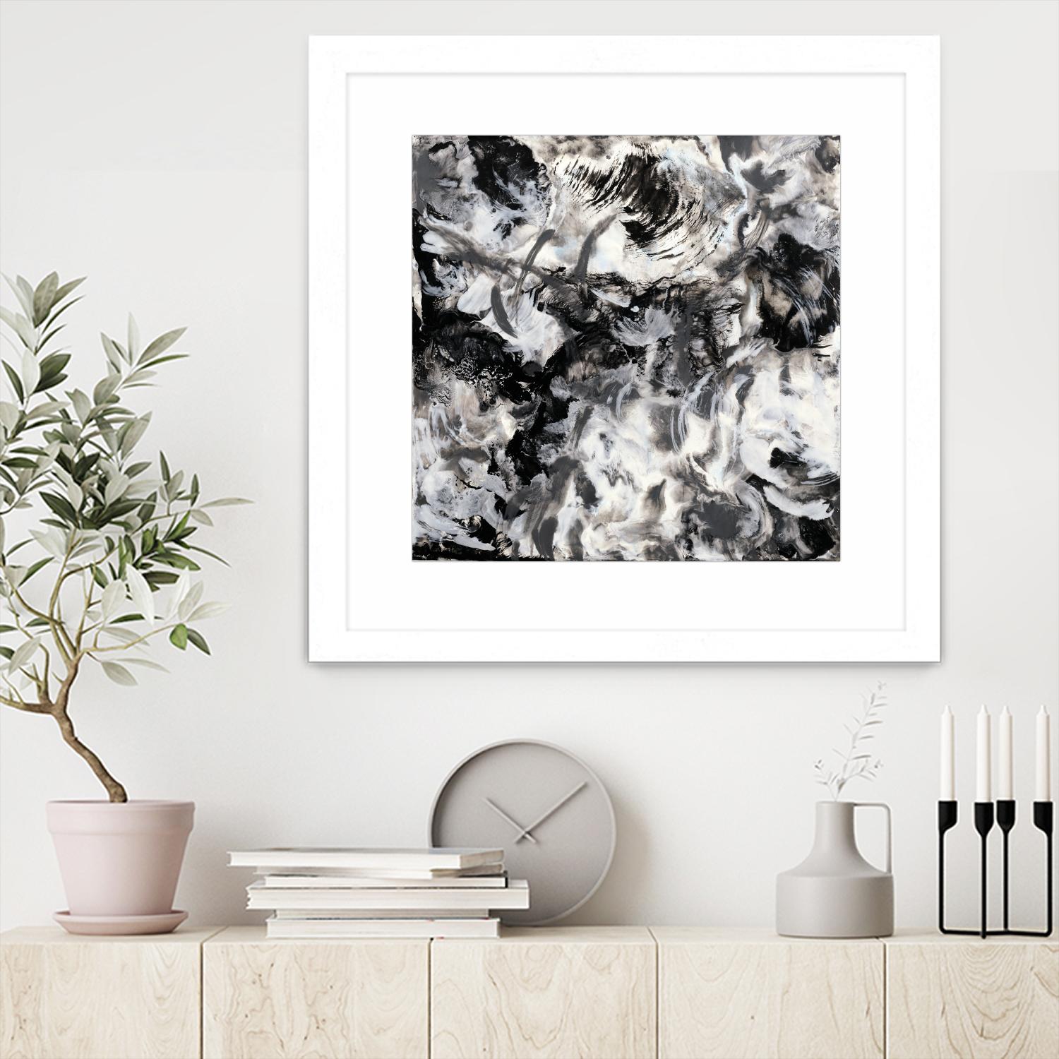 Escalation by Corrie LaVelle on GIANT ART - white abstract