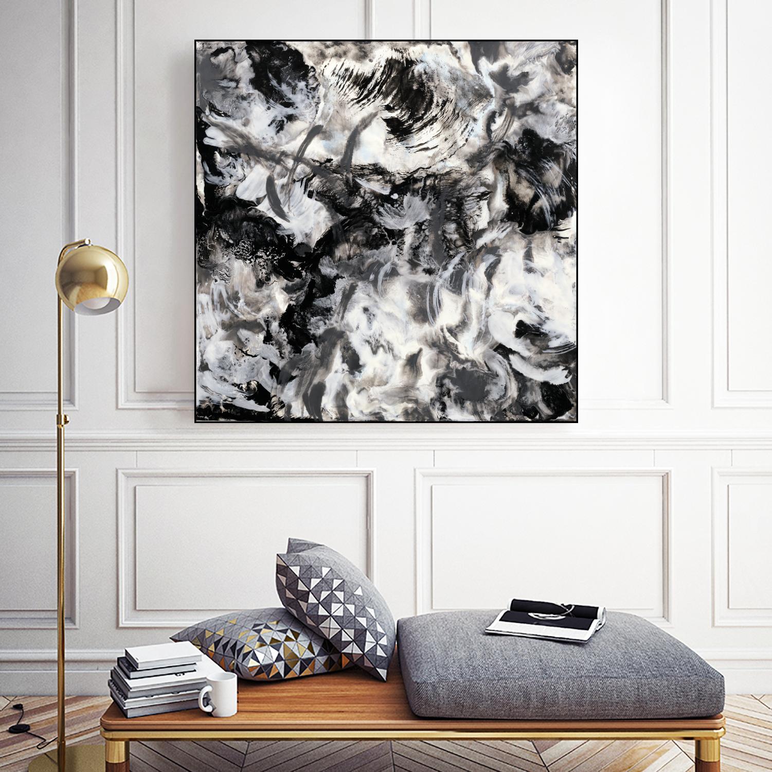 Escalation by Corrie LaVelle on GIANT ART - white abstract