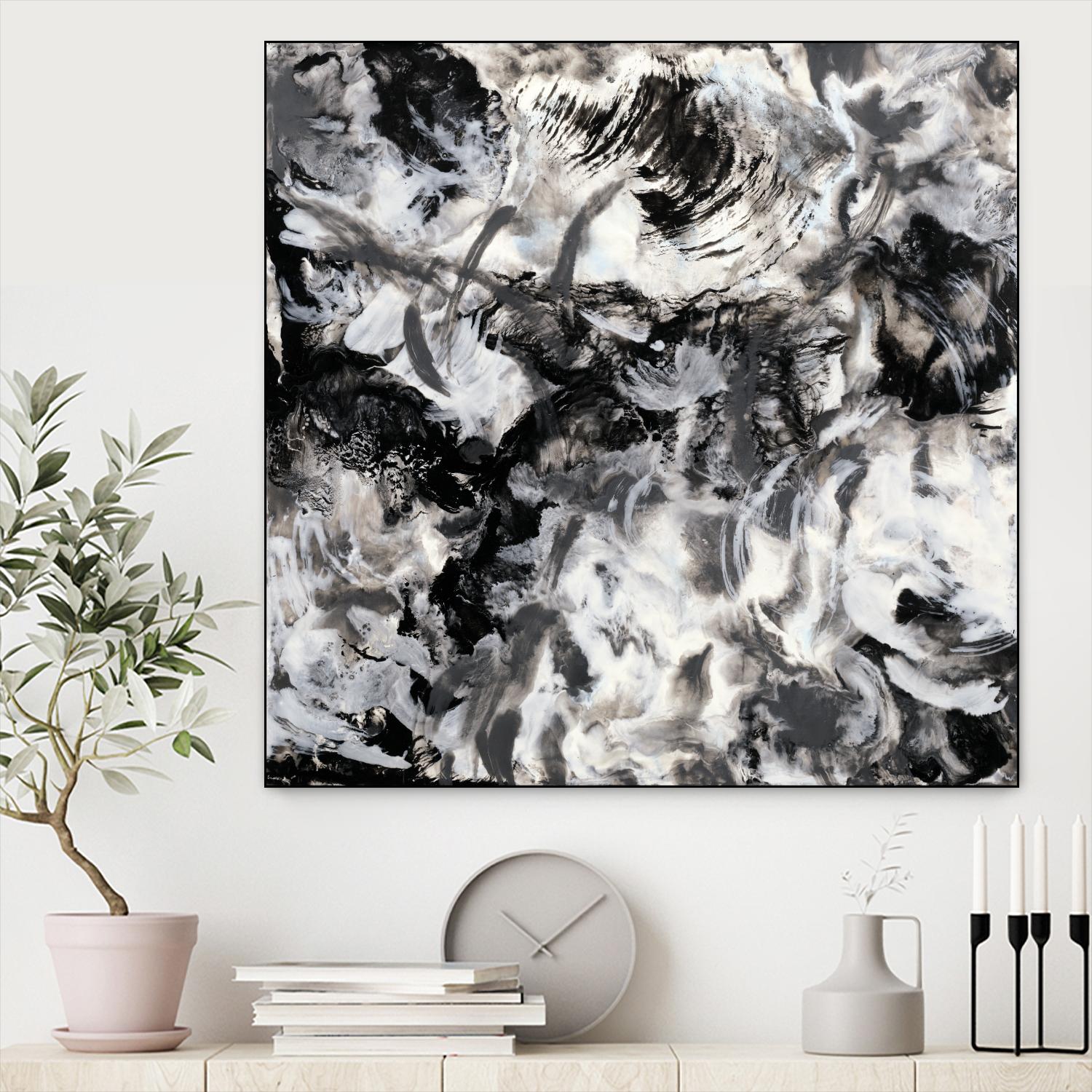 Escalation by Corrie LaVelle on GIANT ART - white abstract