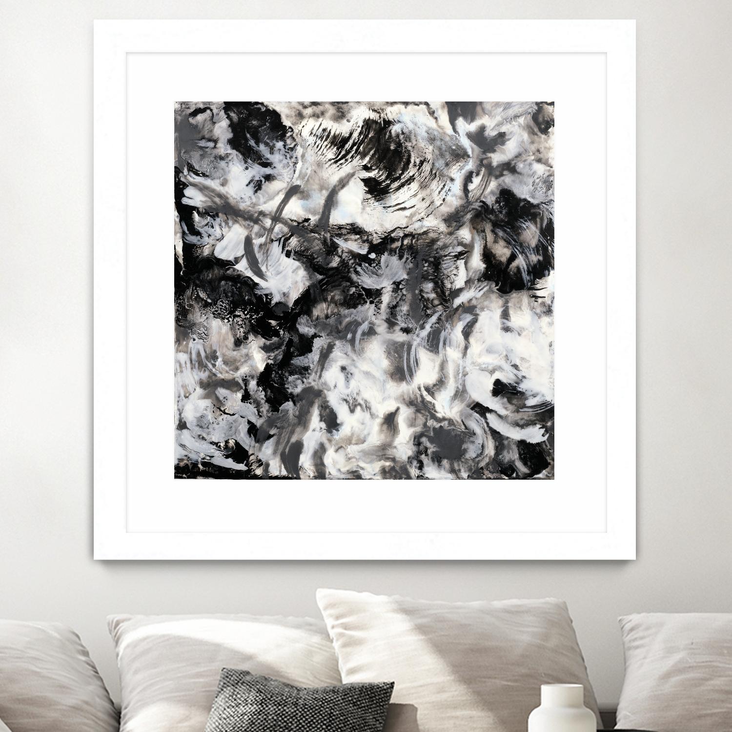 Escalation by Corrie LaVelle on GIANT ART - white abstract