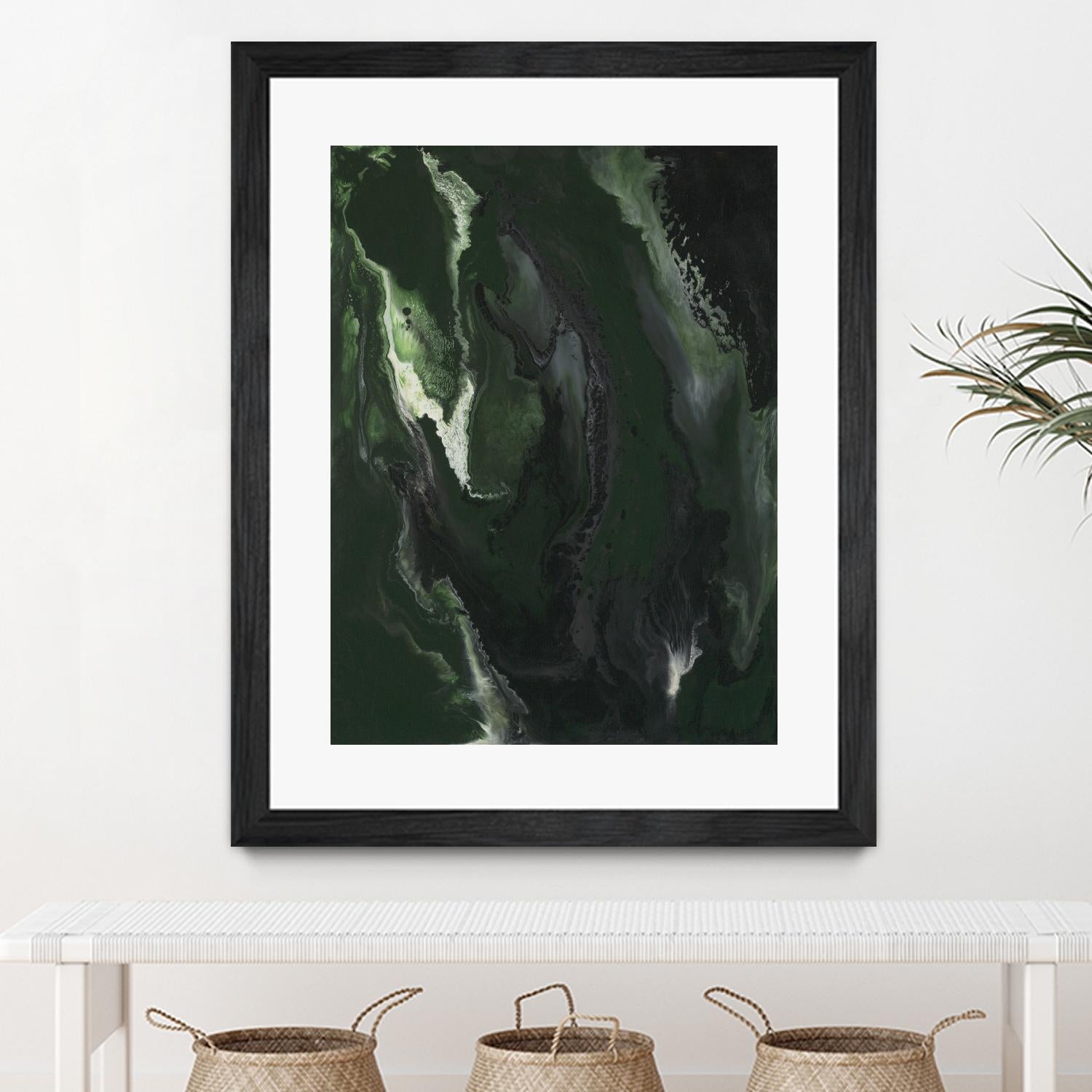 Silence Apart by Corrie LaVelle on GIANT ART - greens fluid abstracts
