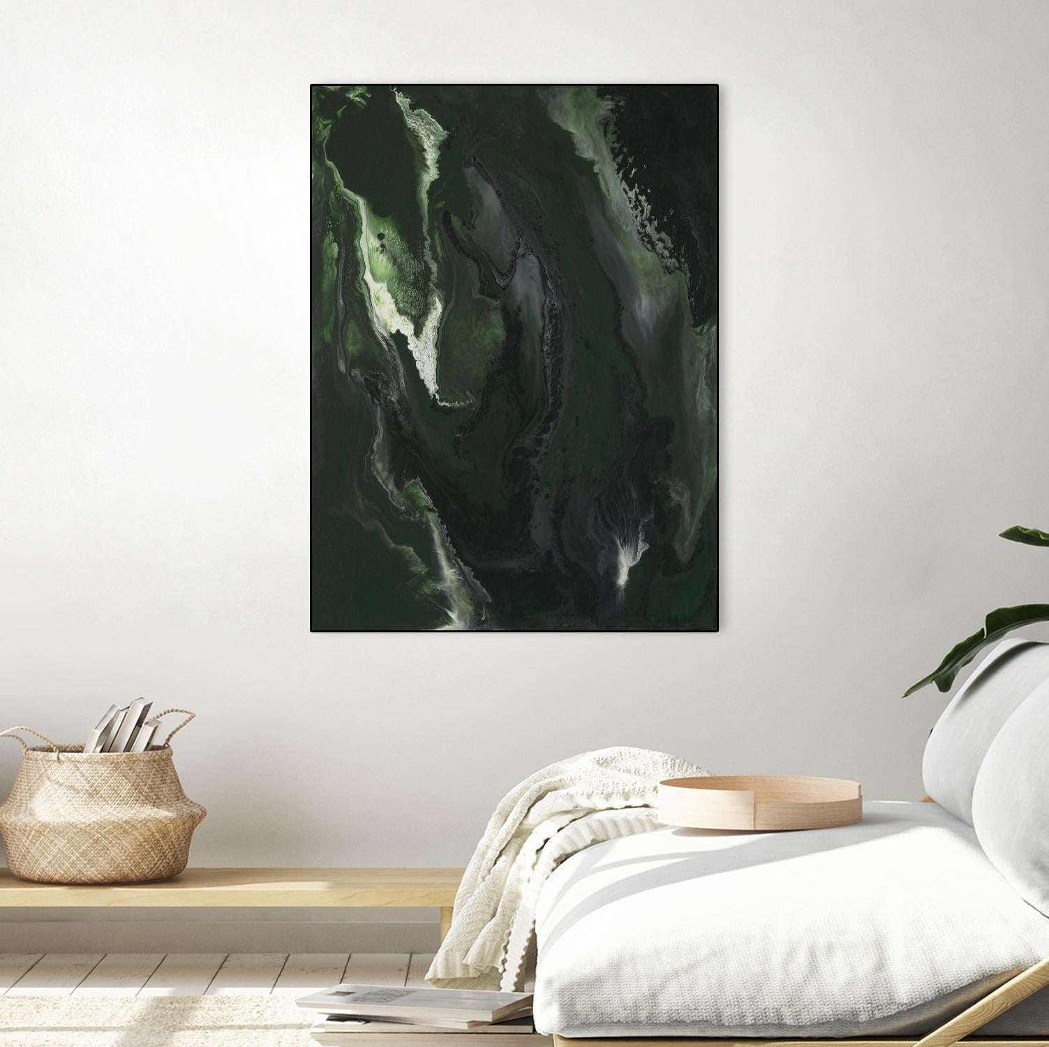 Silence Apart by Corrie LaVelle on GIANT ART - greens fluid abstracts