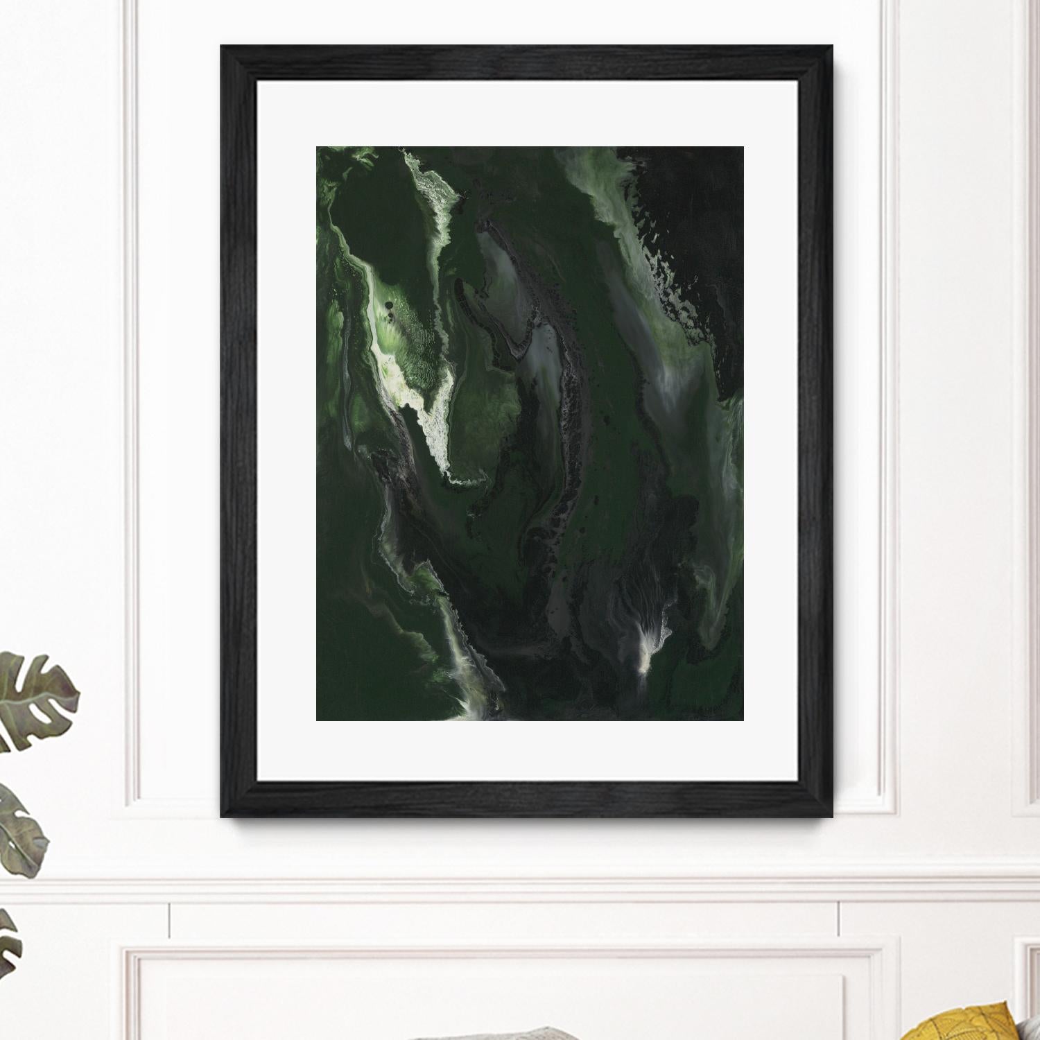 Silence Apart by Corrie LaVelle on GIANT ART - greens fluid abstracts