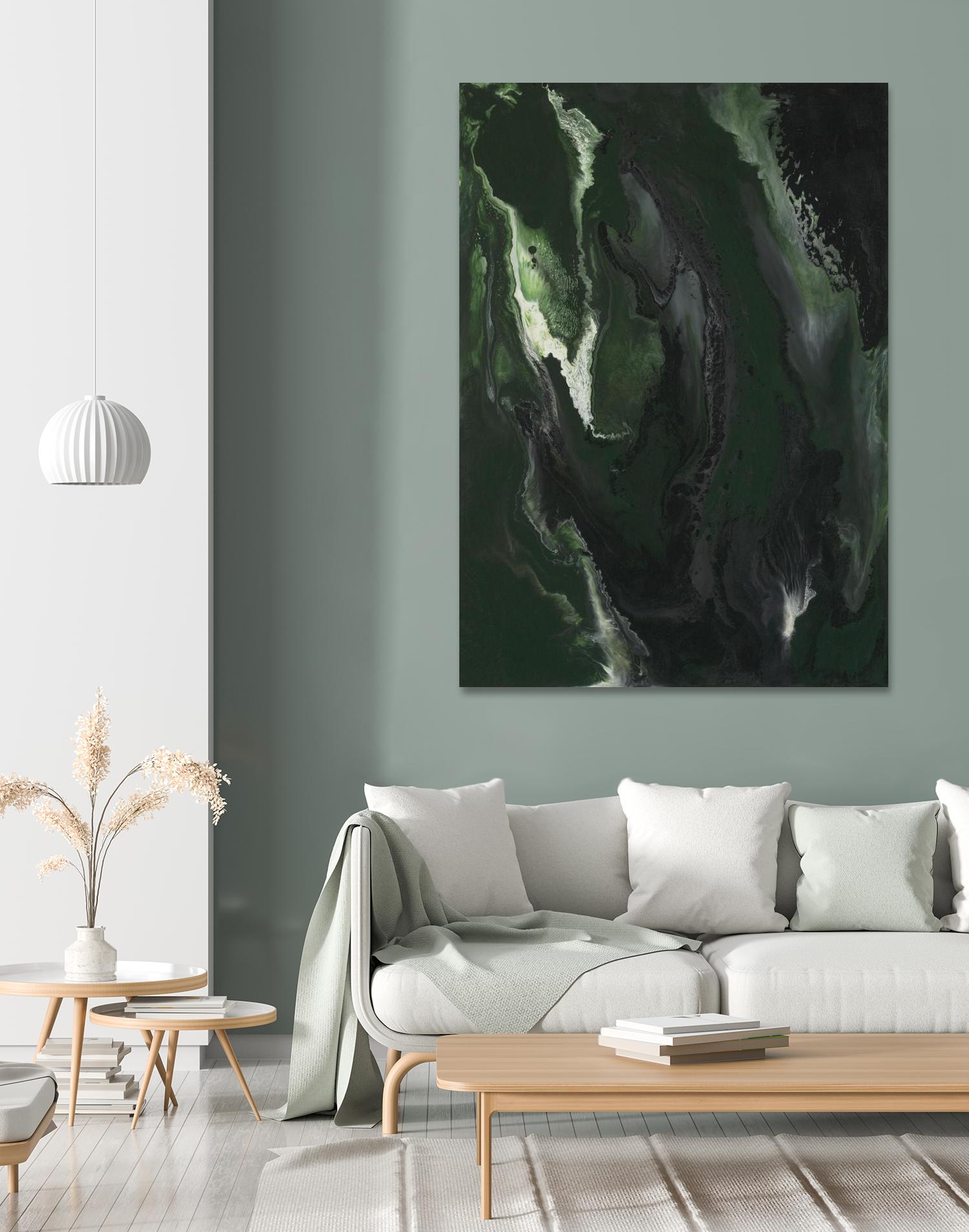 Silence Apart by Corrie LaVelle on GIANT ART - greens fluid abstracts