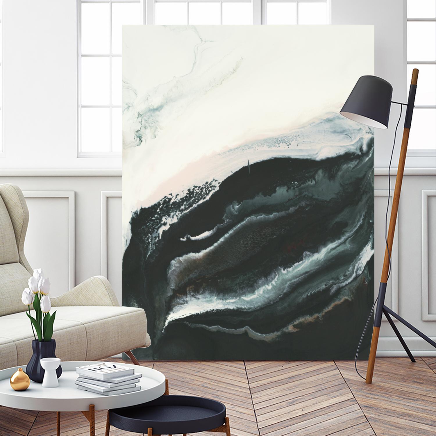 Of Flight by Corrie LaVelle on GIANT ART - greens fluid abstracts