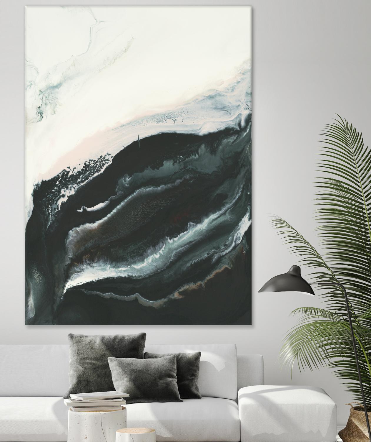 Of Flight by Corrie LaVelle on GIANT ART - greens fluid abstracts