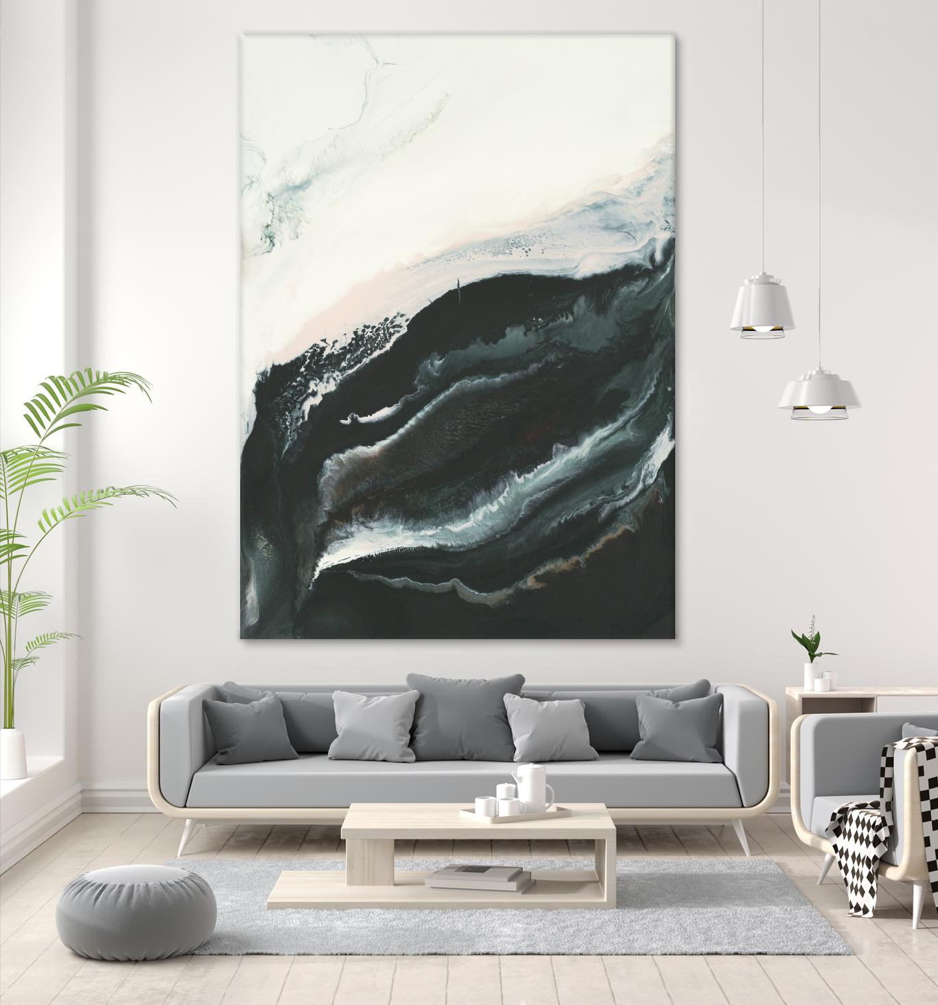 Of Flight by Corrie LaVelle on GIANT ART - greens fluid abstracts