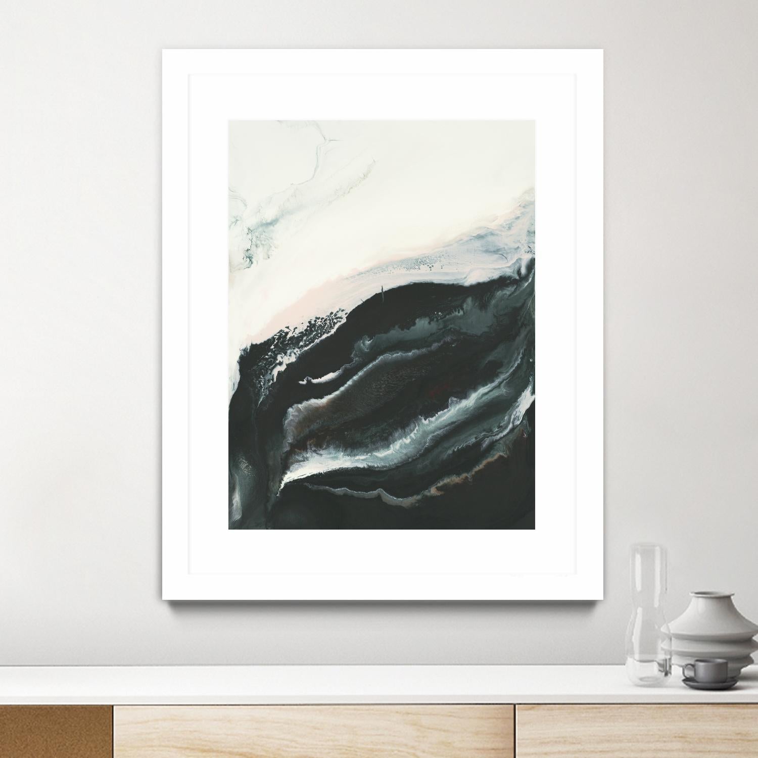 Of Flight by Corrie LaVelle on GIANT ART - greens fluid abstracts