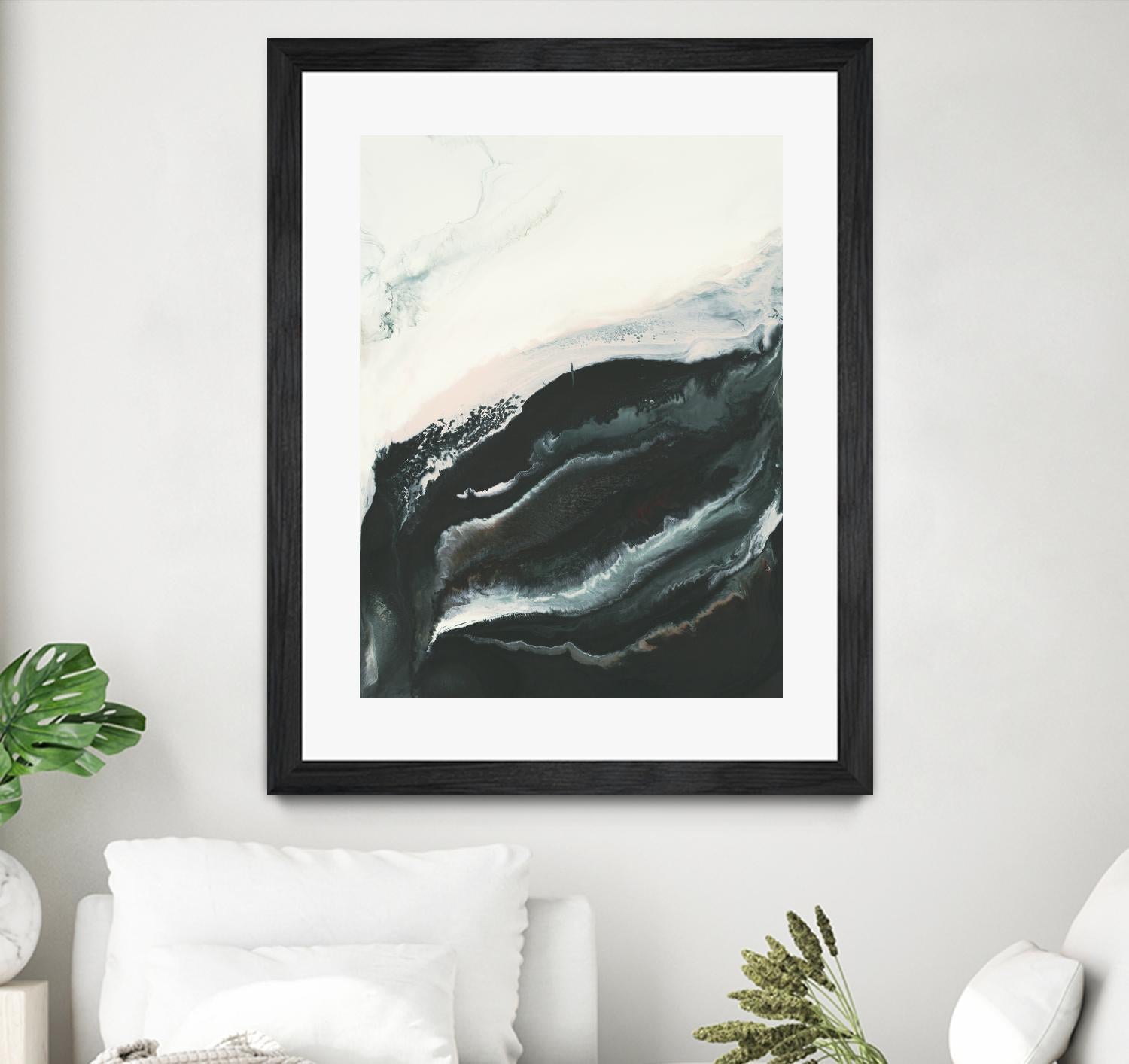 Of Flight by Corrie LaVelle on GIANT ART - greens fluid abstracts