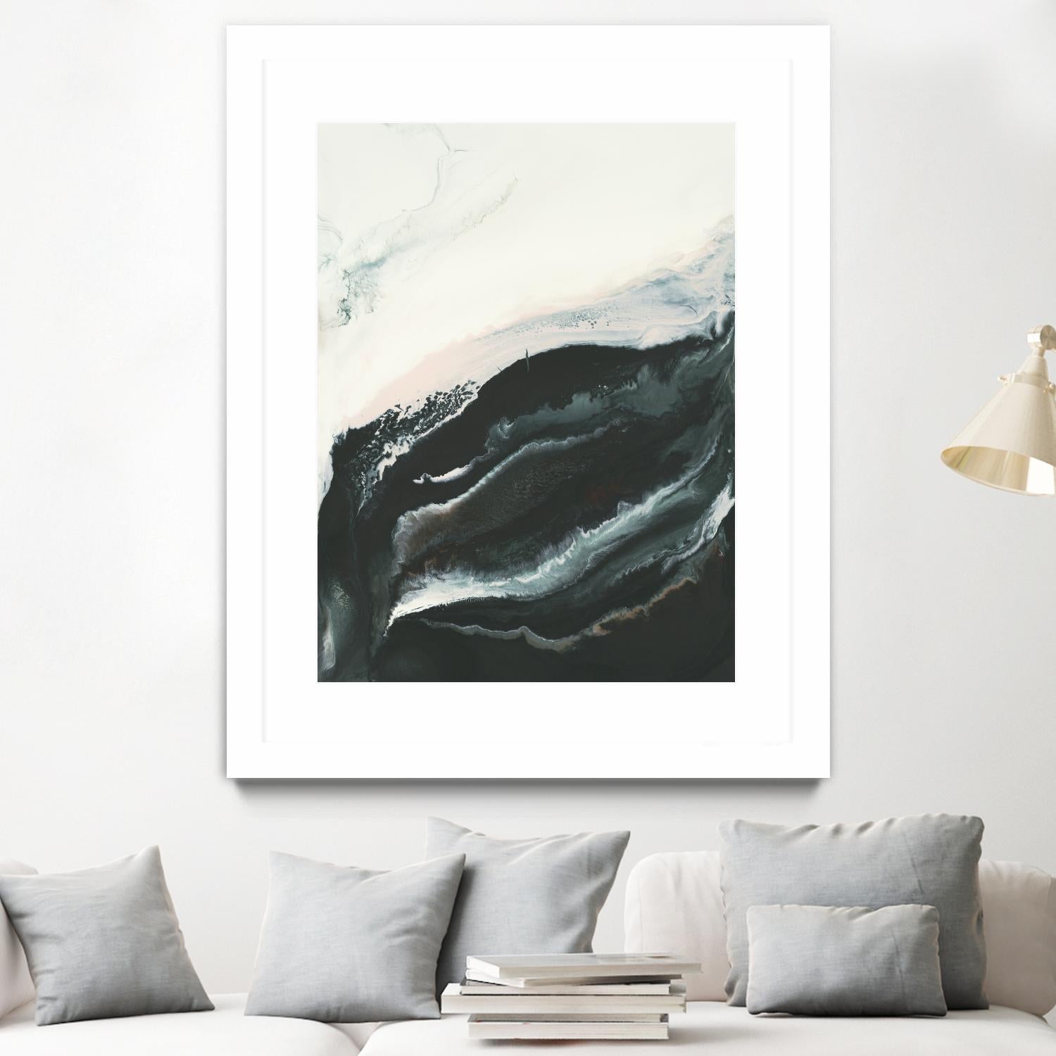 Of Flight by Corrie LaVelle on GIANT ART - greens fluid abstracts