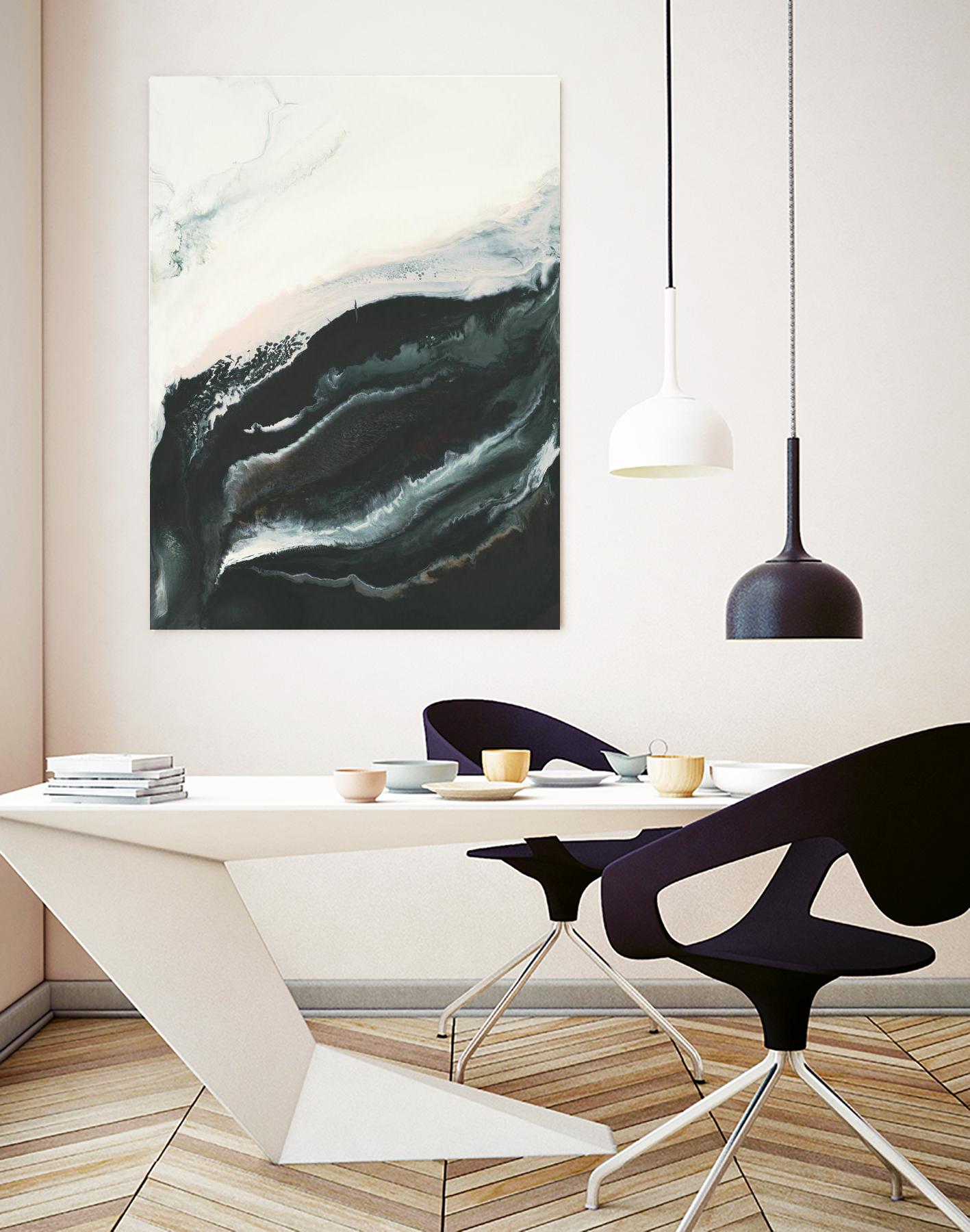 Of Flight by Corrie LaVelle on GIANT ART - greens fluid abstracts