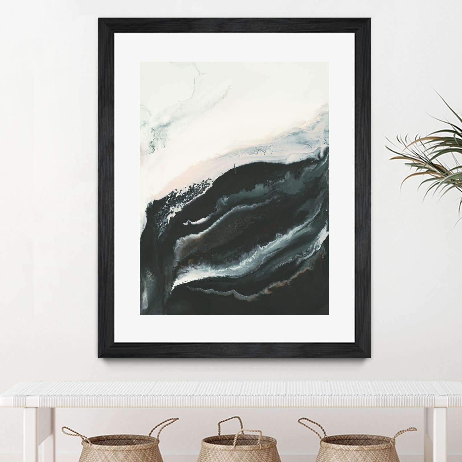 Of Flight by Corrie LaVelle on GIANT ART - greens fluid abstracts