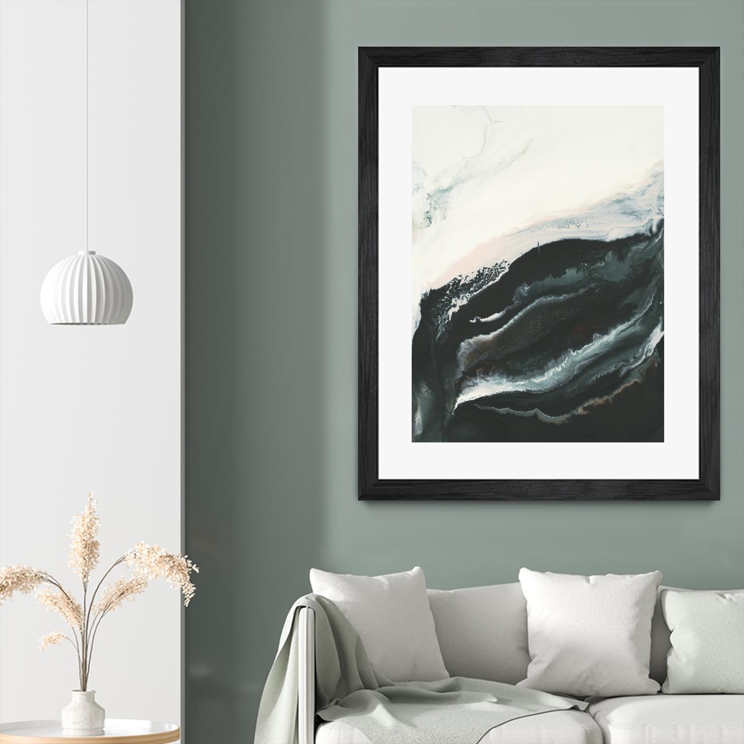 Of Flight by Corrie LaVelle on GIANT ART - greens fluid abstracts