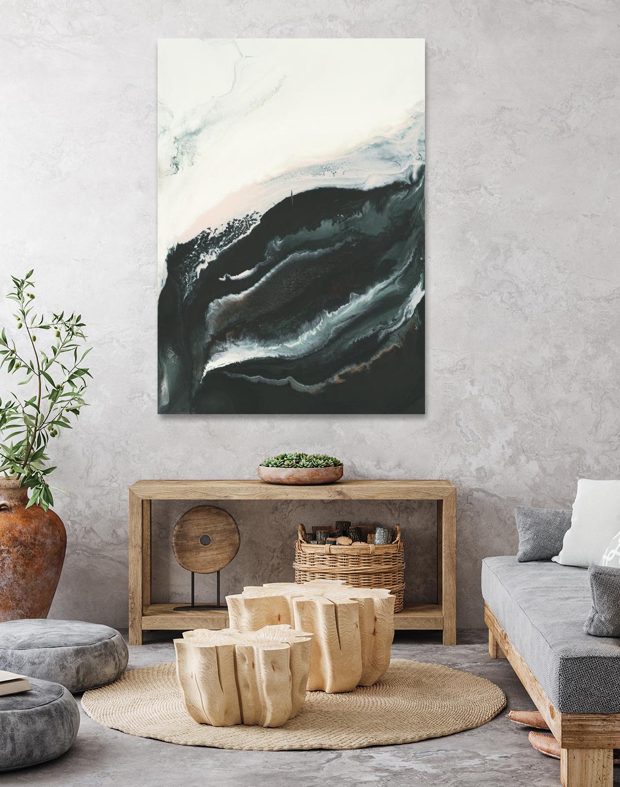 Of Flight by Corrie LaVelle on GIANT ART - greens fluid abstracts