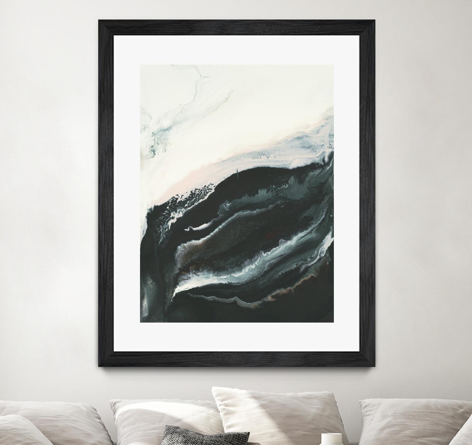 Of Flight by Corrie LaVelle on GIANT ART - greens fluid abstracts