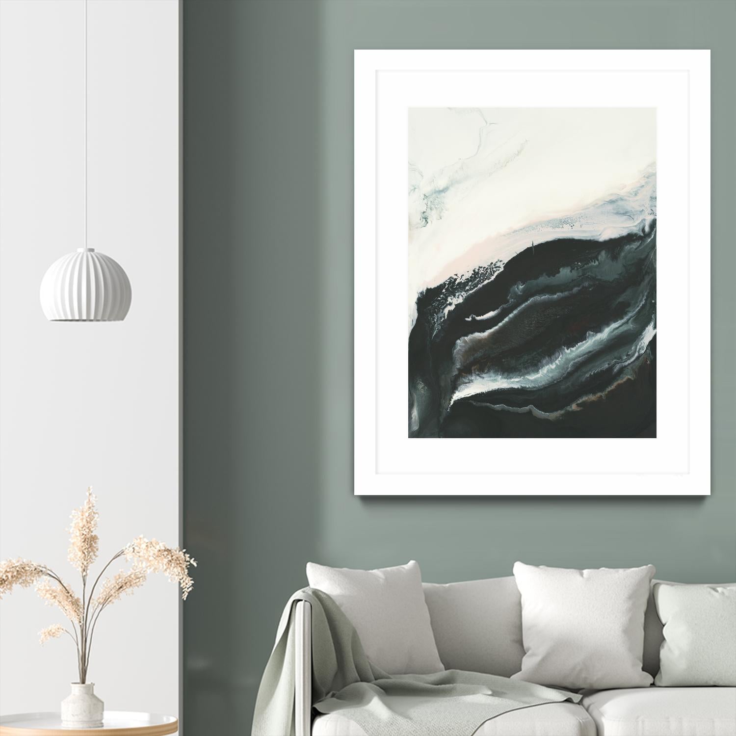 Of Flight by Corrie LaVelle on GIANT ART - greens fluid abstracts