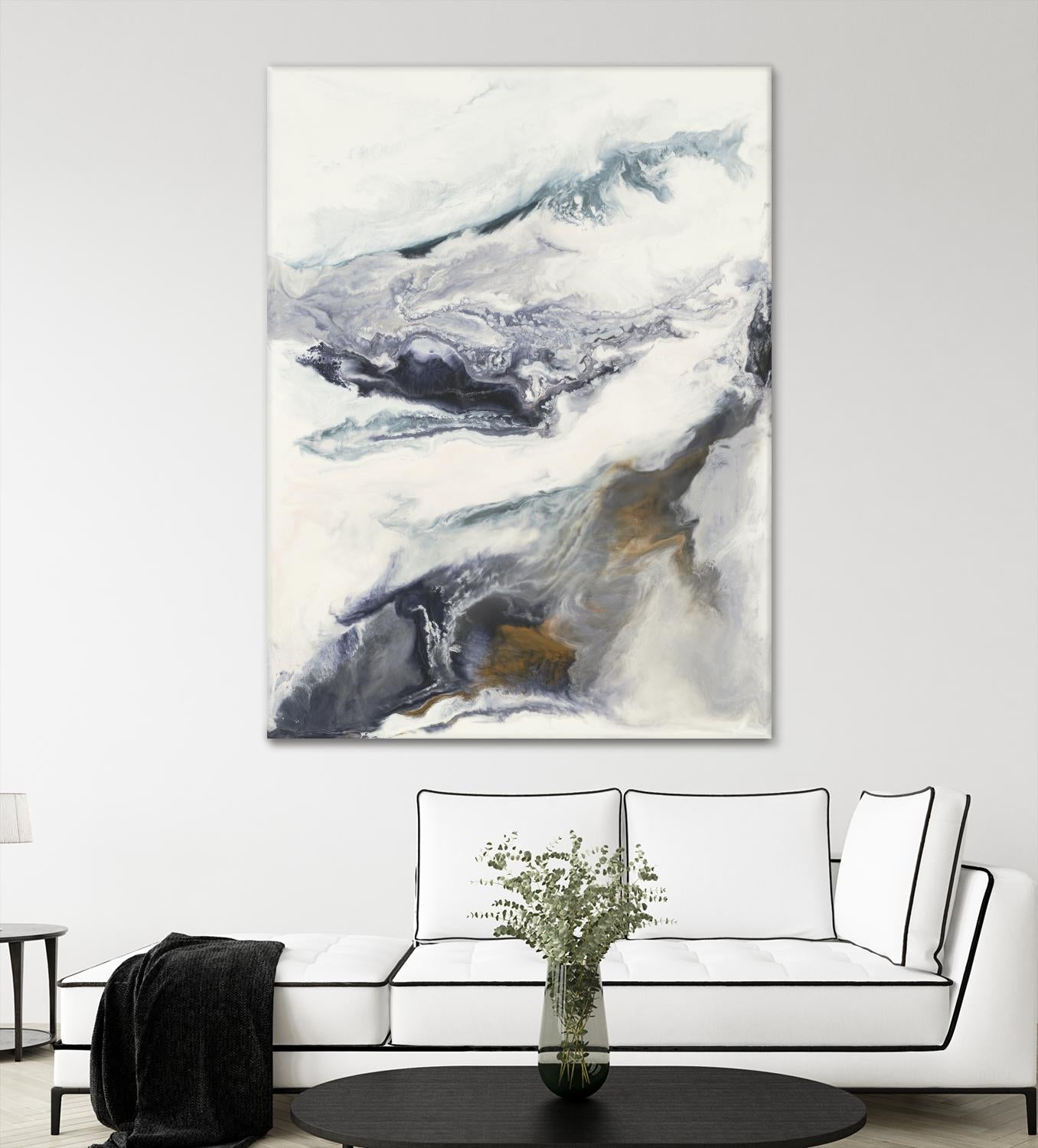 Expedite by Corrie LaVelle on GIANT ART - purples fluid abstracts