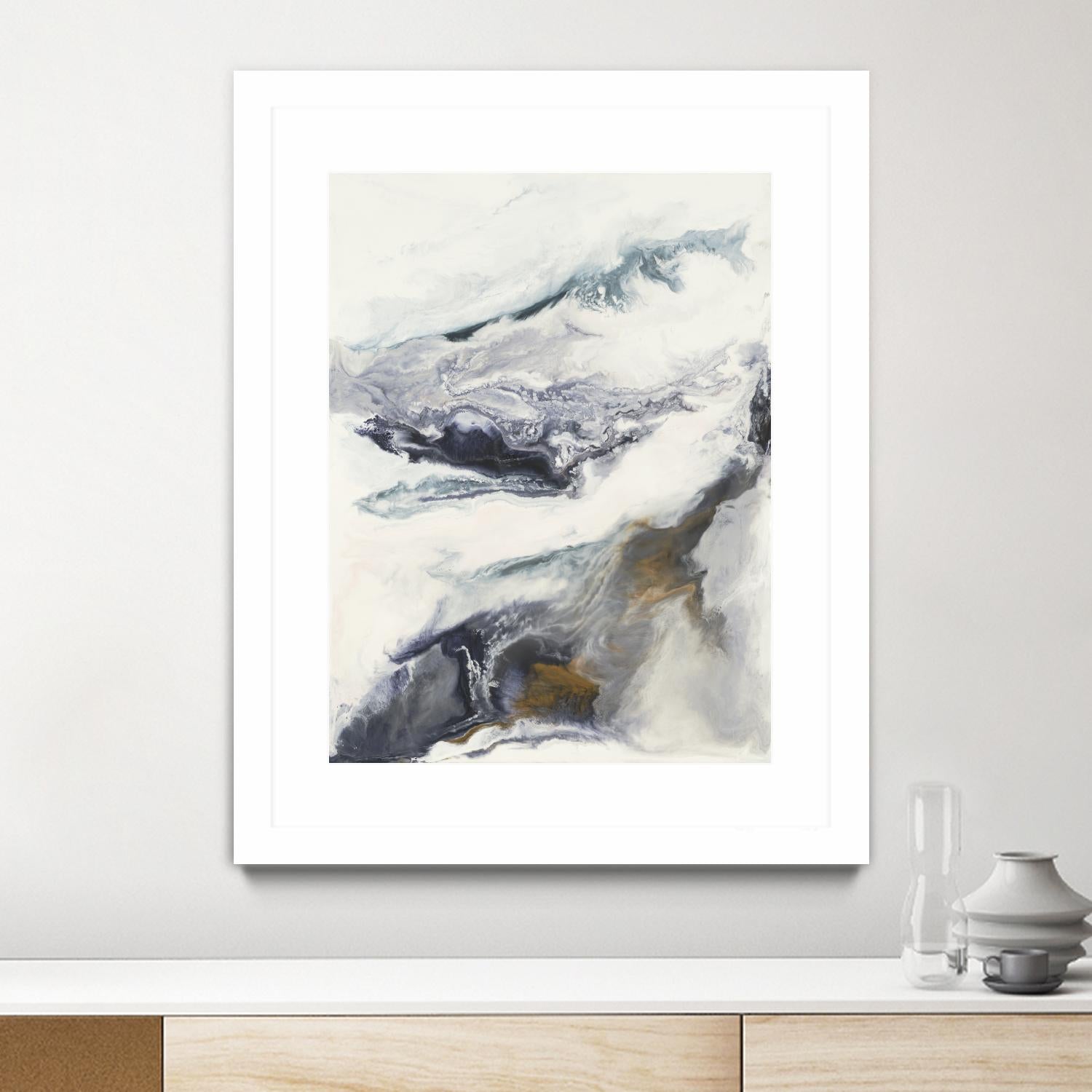 Expedite by Corrie LaVelle on GIANT ART - purples fluid abstracts