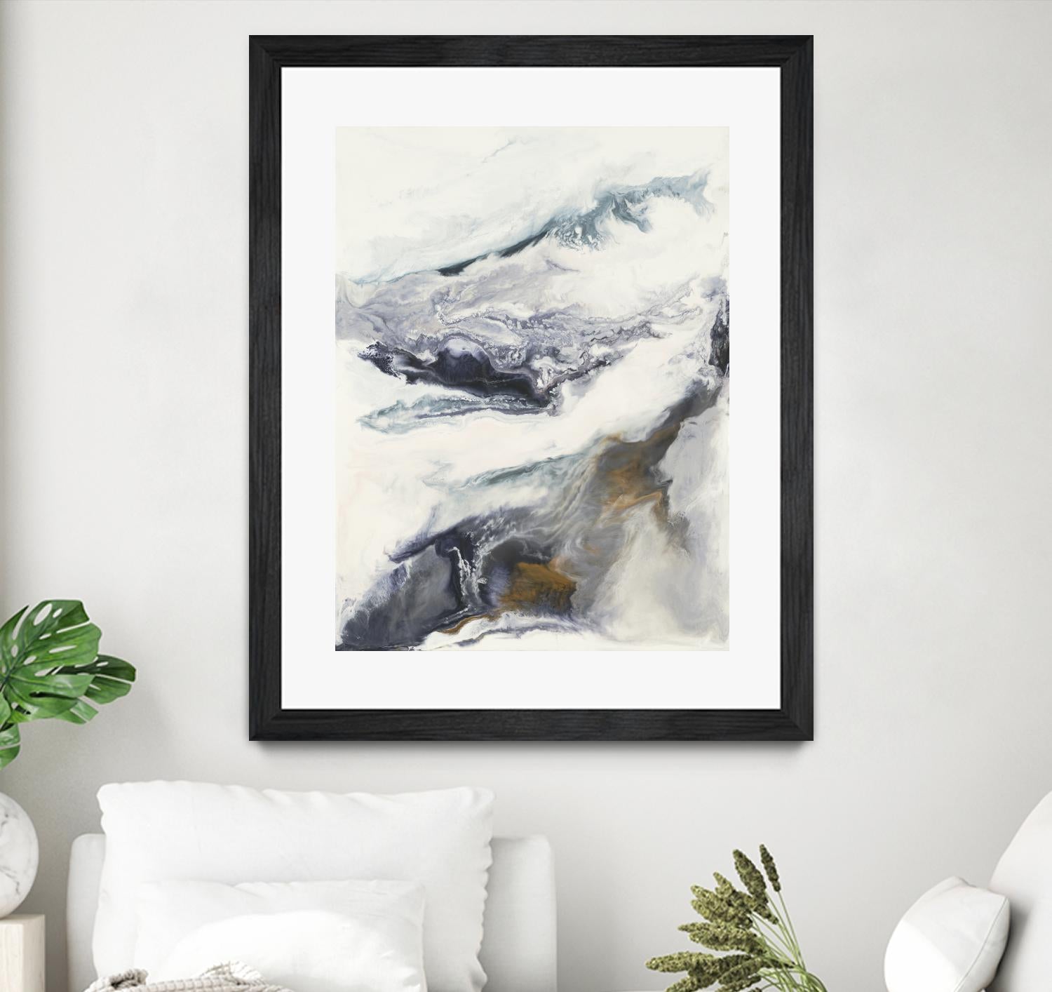 Expedite by Corrie LaVelle on GIANT ART - purples fluid abstracts