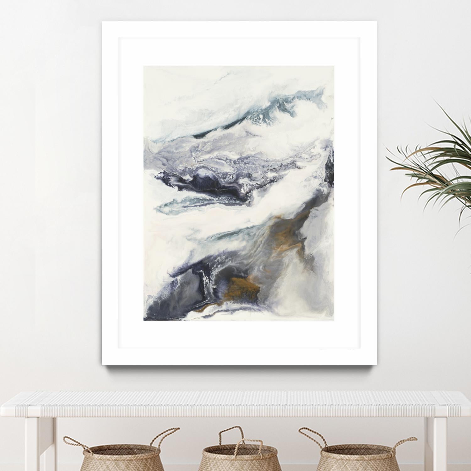 Expedite by Corrie LaVelle on GIANT ART - purples fluid abstracts