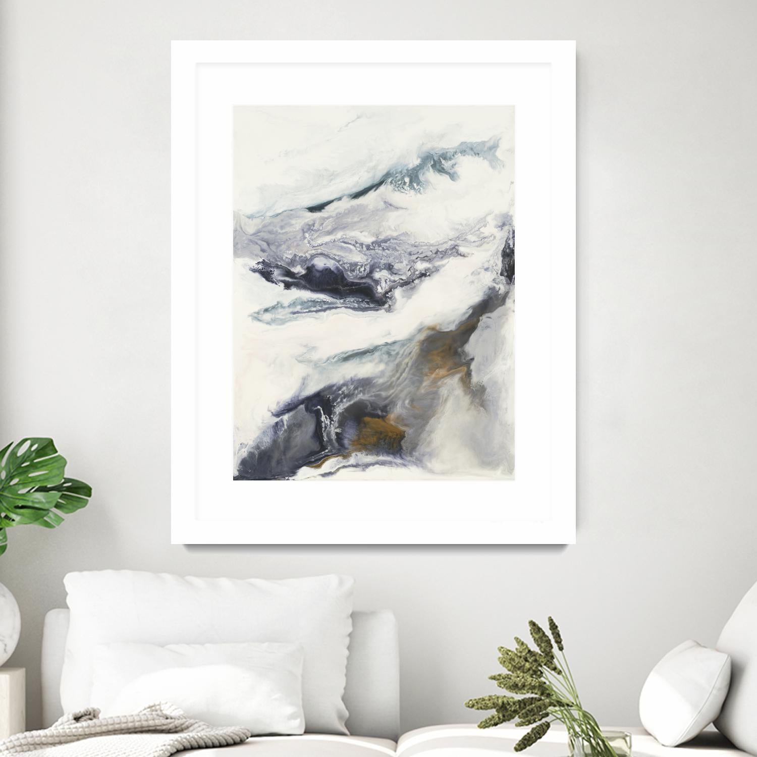 Expedite by Corrie LaVelle on GIANT ART - purples fluid abstracts