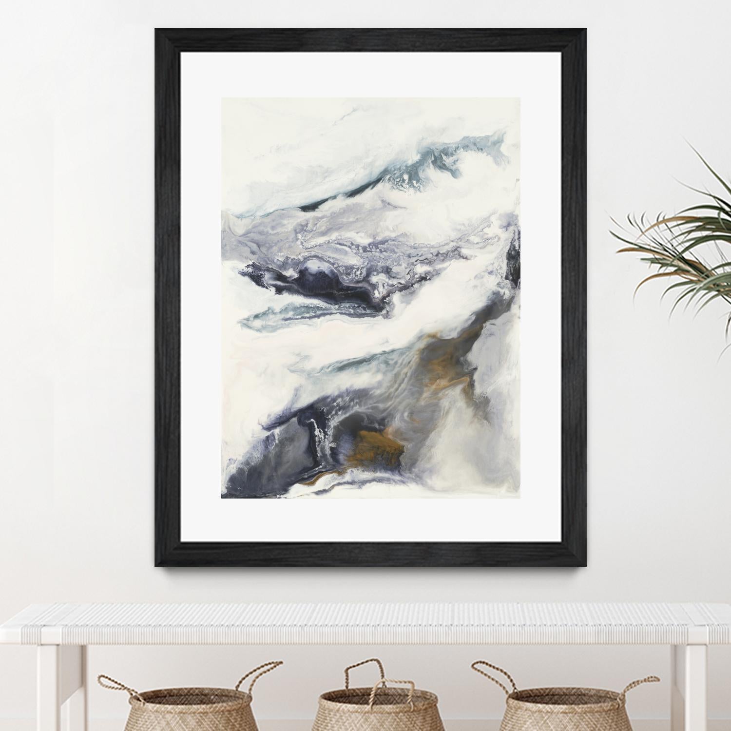 Expedite by Corrie LaVelle on GIANT ART - purples fluid abstracts