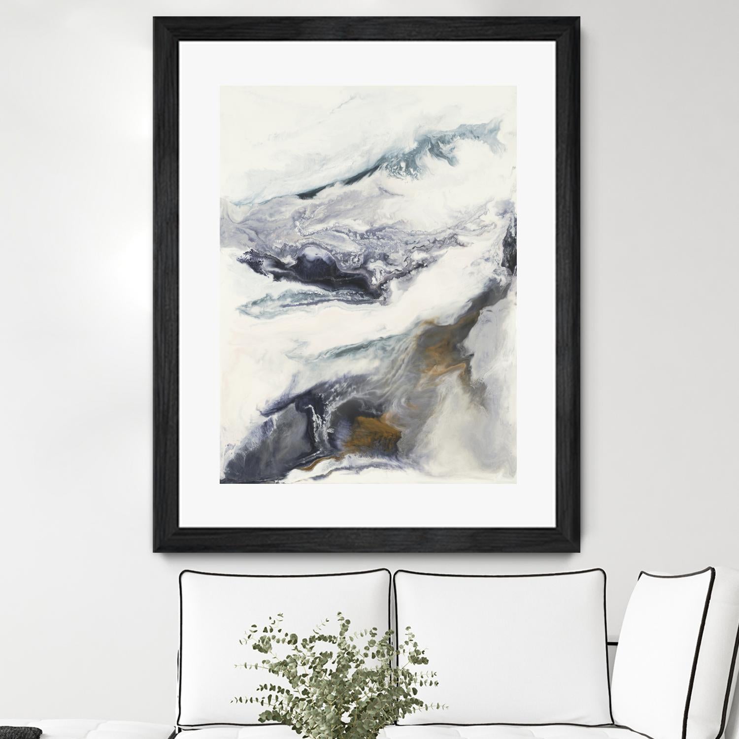 Expedite by Corrie LaVelle on GIANT ART - purples fluid abstracts