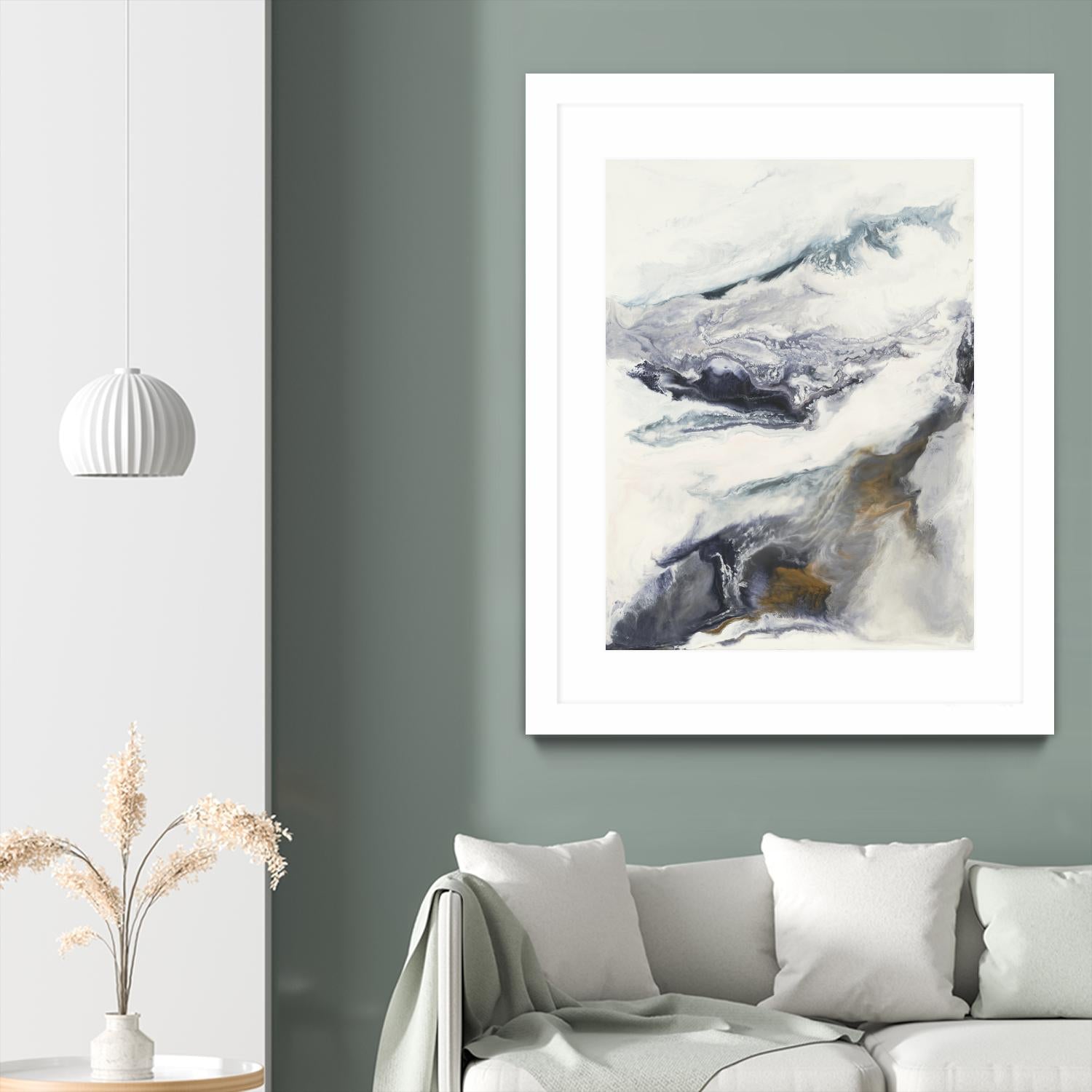 Expedite by Corrie LaVelle on GIANT ART - purples fluid abstracts