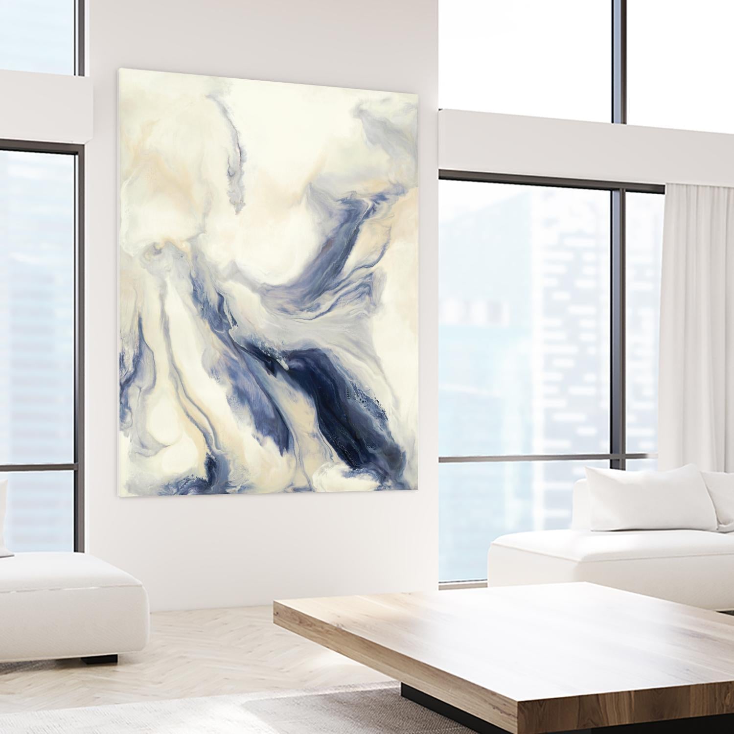 Untitled by Corrie LaVelle on GIANT ART - whites & creams fluid abstract white