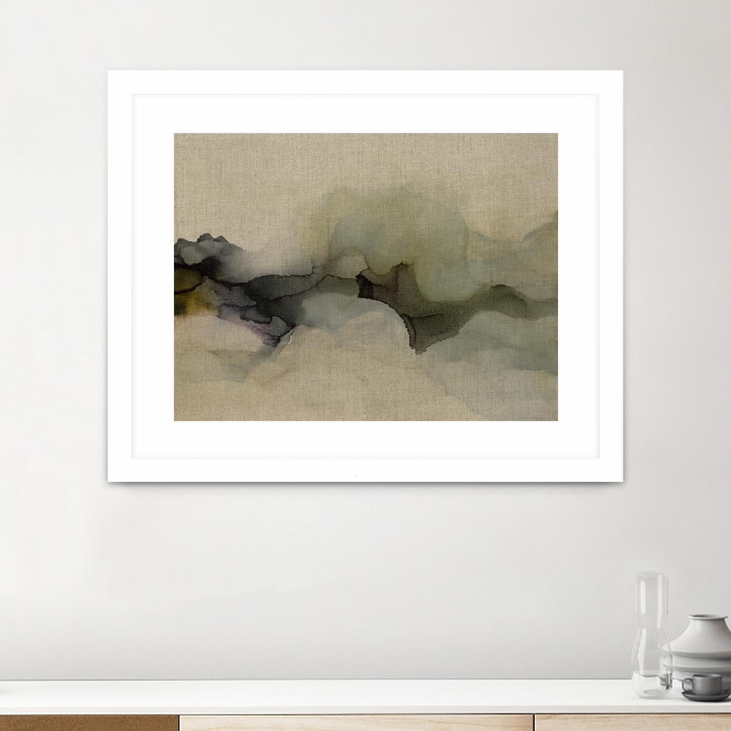 When It Rains It Pours by Kippi Leonard on GIANT ART - browns fluid abstracts